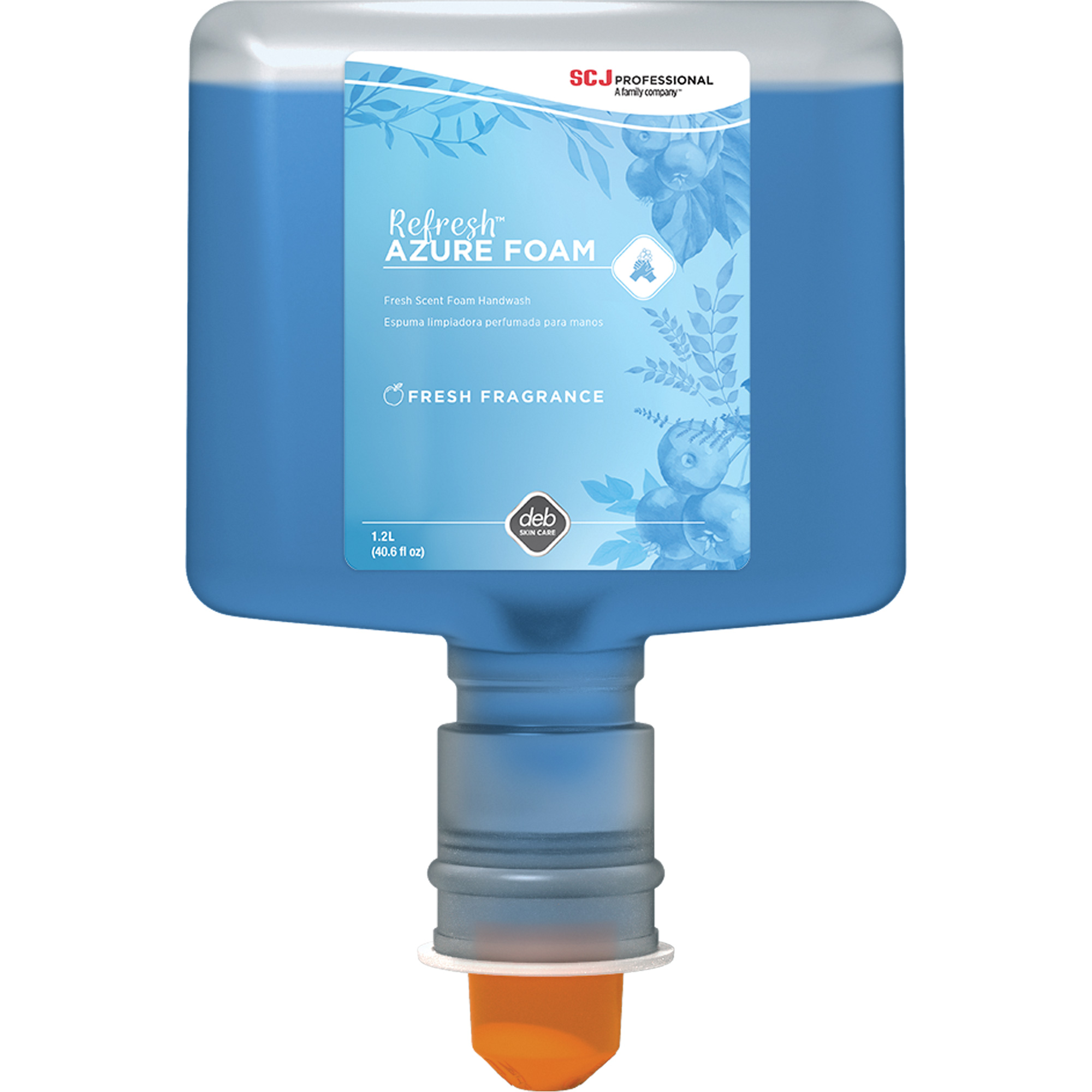Savon à mains RefreshMC Azure, Mousse, 1,2 L, Parfumé