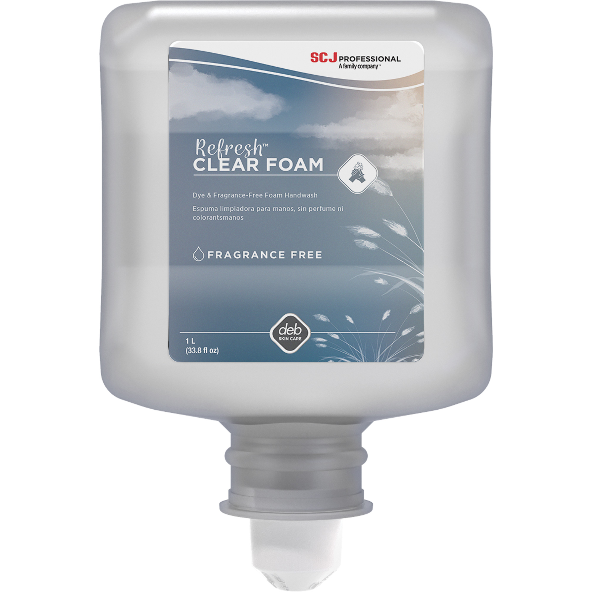 Savon transparent pour les mains RefreshMC, Mousse, 1 L, Sans parfum