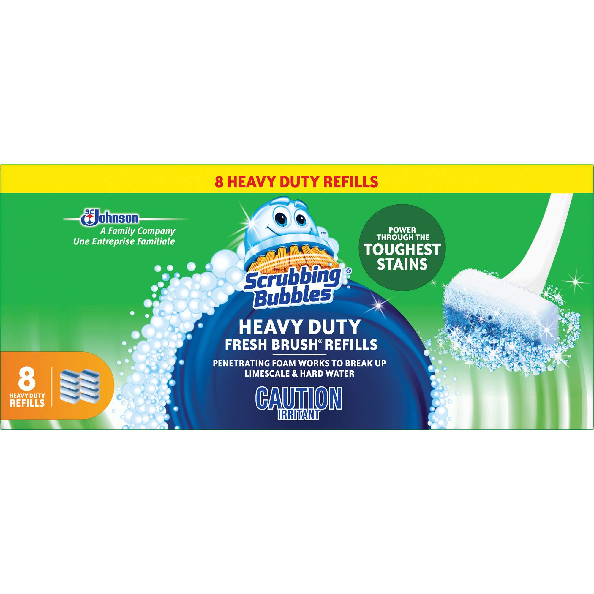 Recharge de tampons à usage intensif pour la brosse pour cuvettes Scrubbing BubblesMD Fresh BrushMD, Recharge