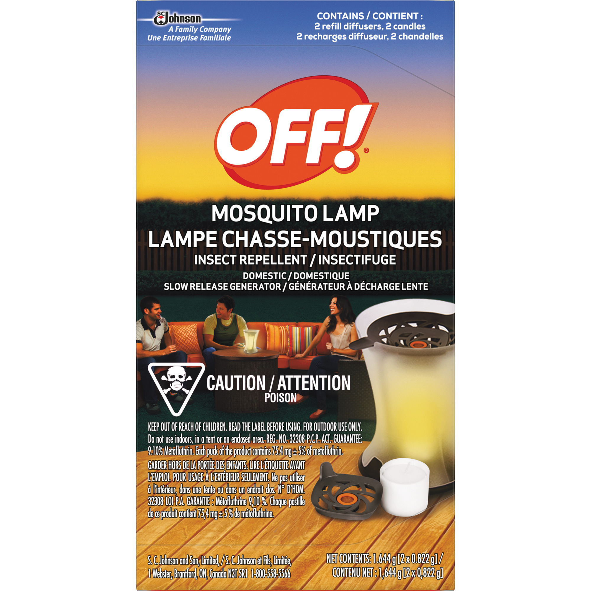 Recharge pour lampe chasse-moustiques Off! PowerPadMD, Sans DEET, Recharge,