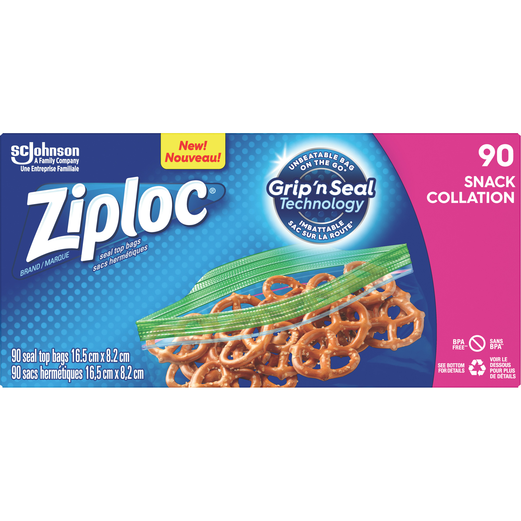Sacs à collation ZiplocMD