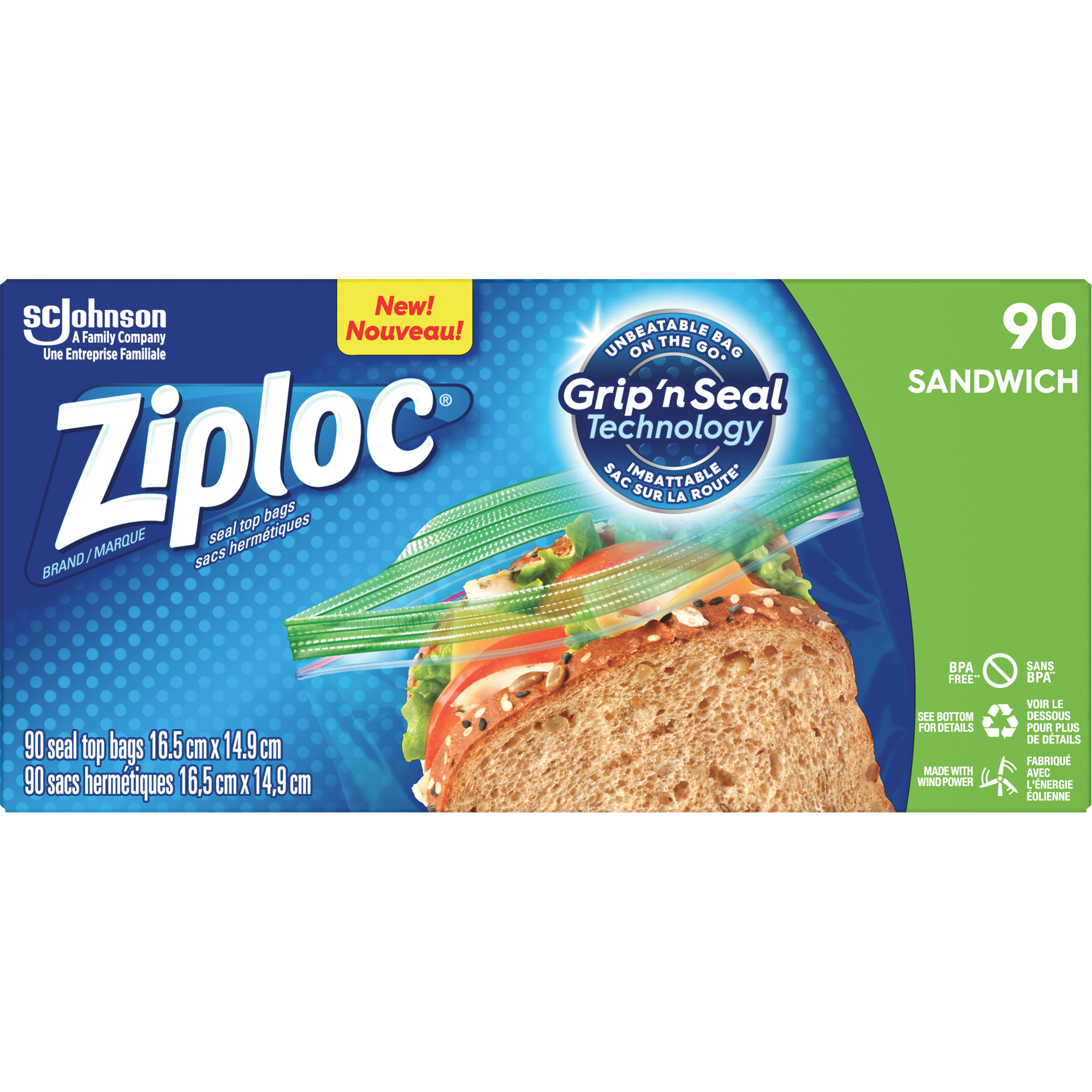 Sacs à sandwichs ZiplocMD