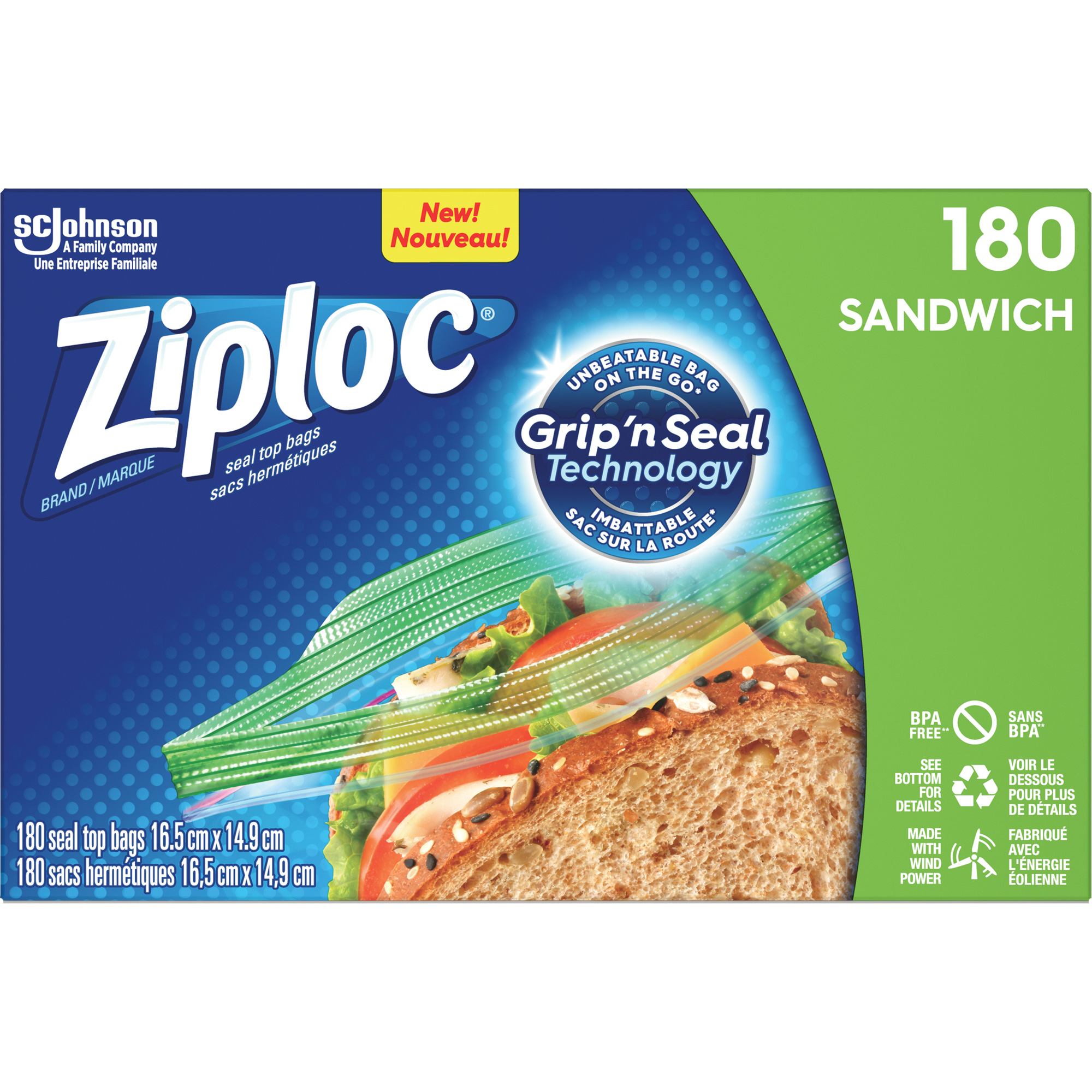 Sacs à sandwichs ZiplocMD