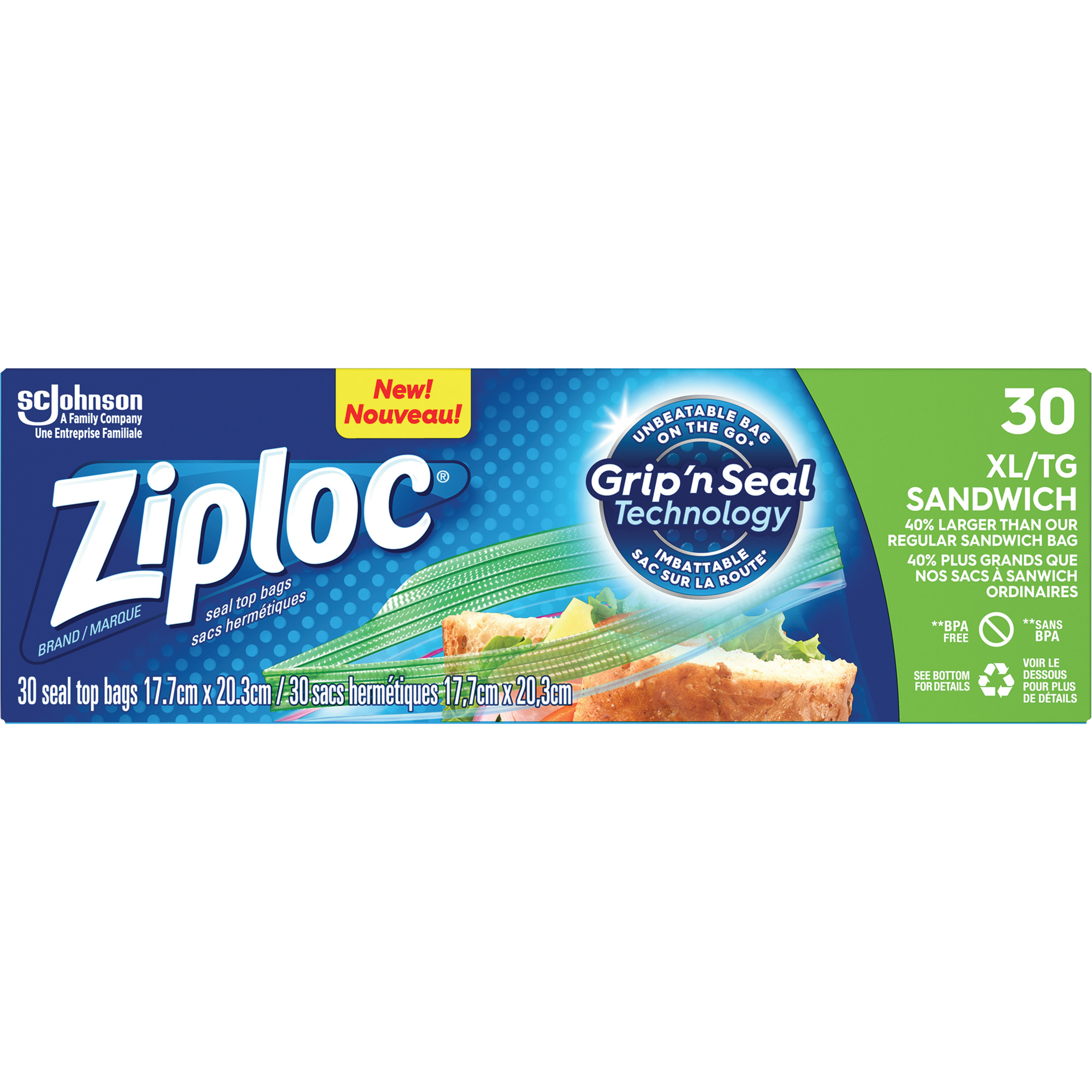Sacs à sandwichs ZiplocMD