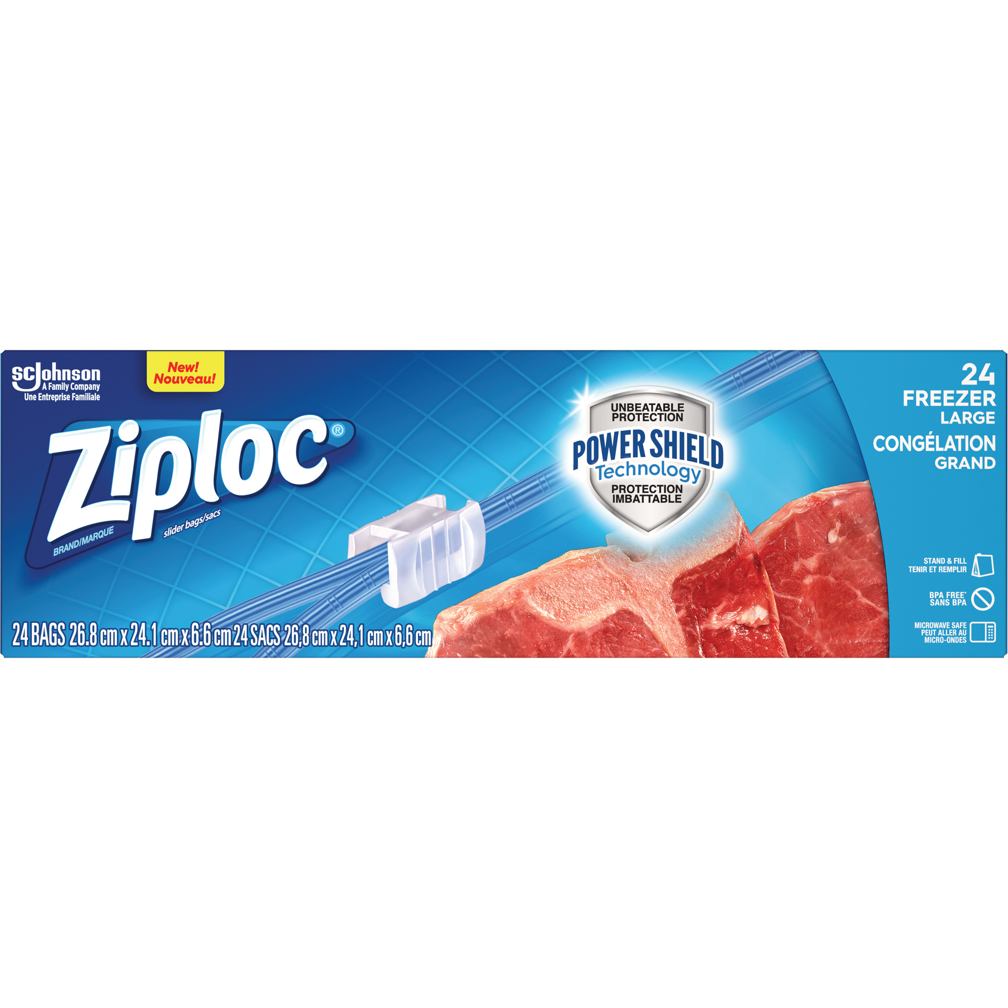 Sacs de congélation à glissière ZiplocMD
