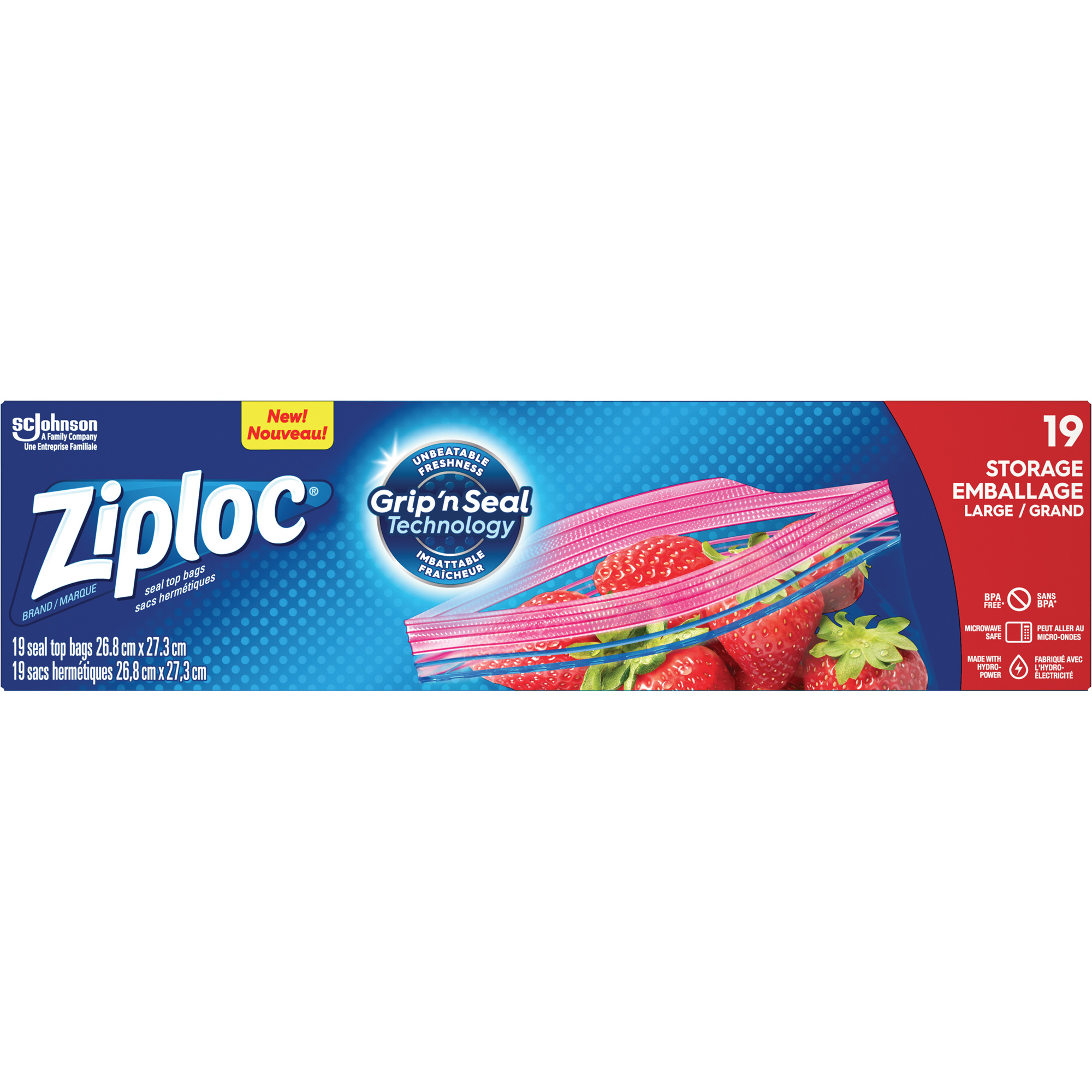 Sacs d'emballage ZiplocMD