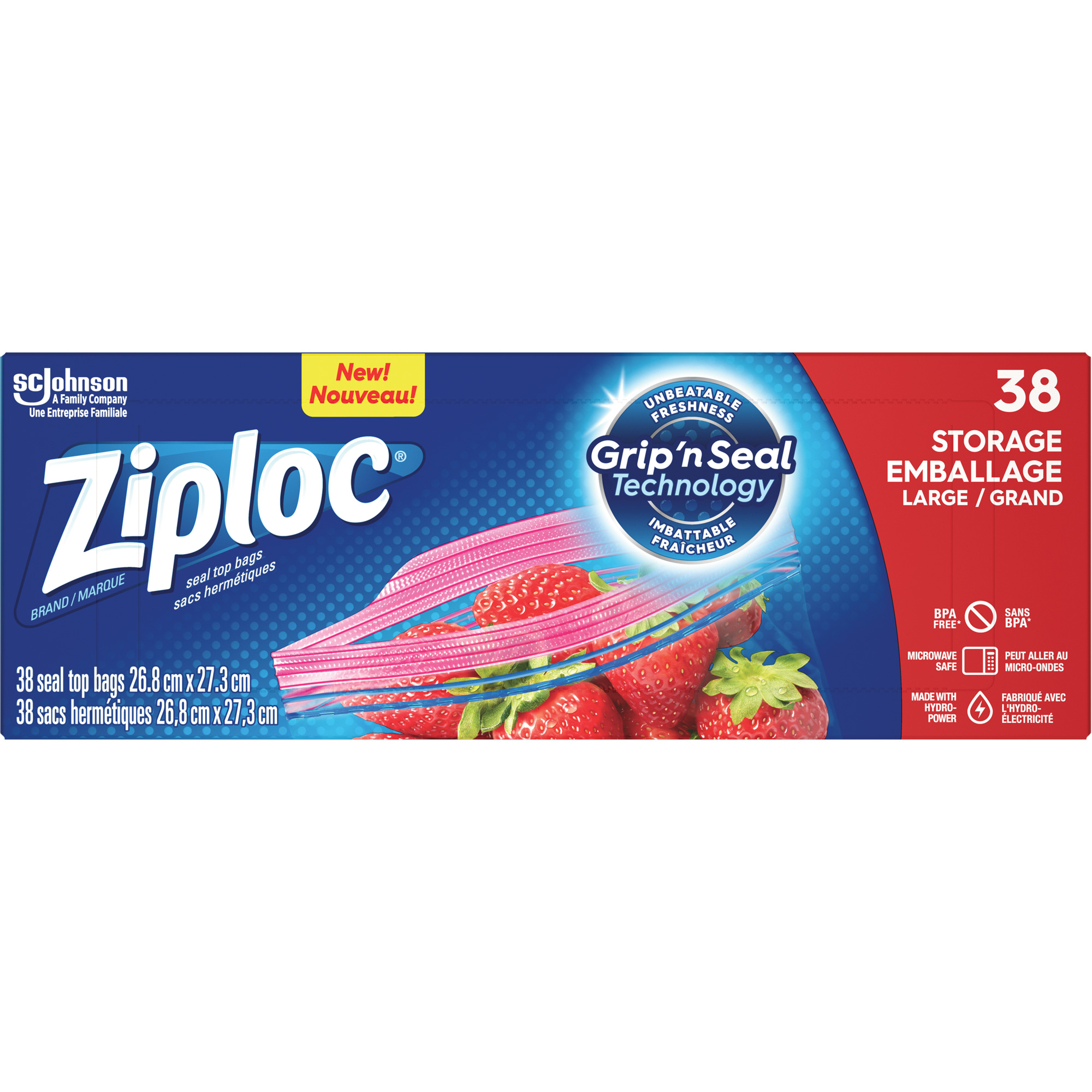 Sacs d'emballage ZiplocMD