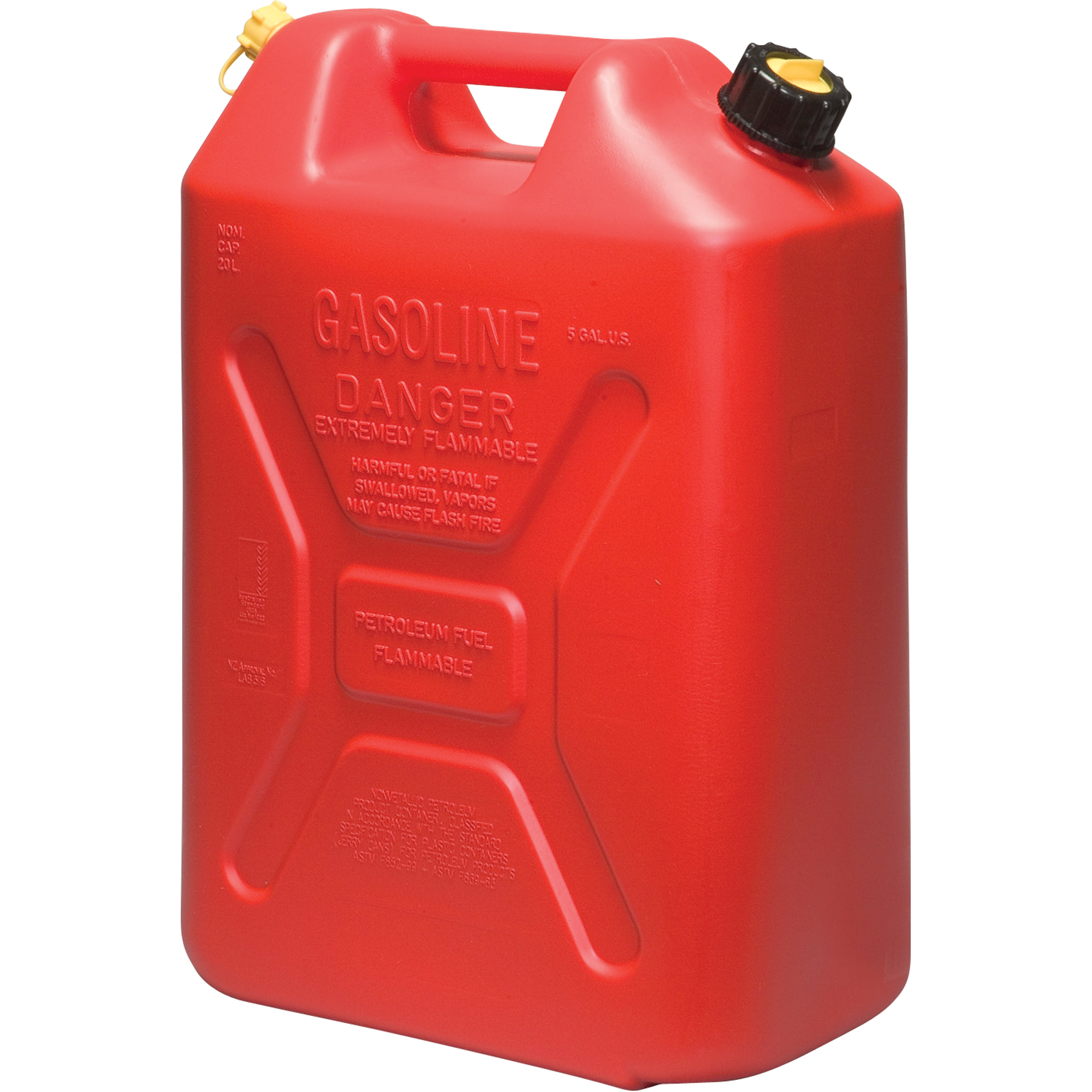 Jerricans, 5,3 gal. US/20,06 L, Rouge, Conformes aux normes CSA/ULC