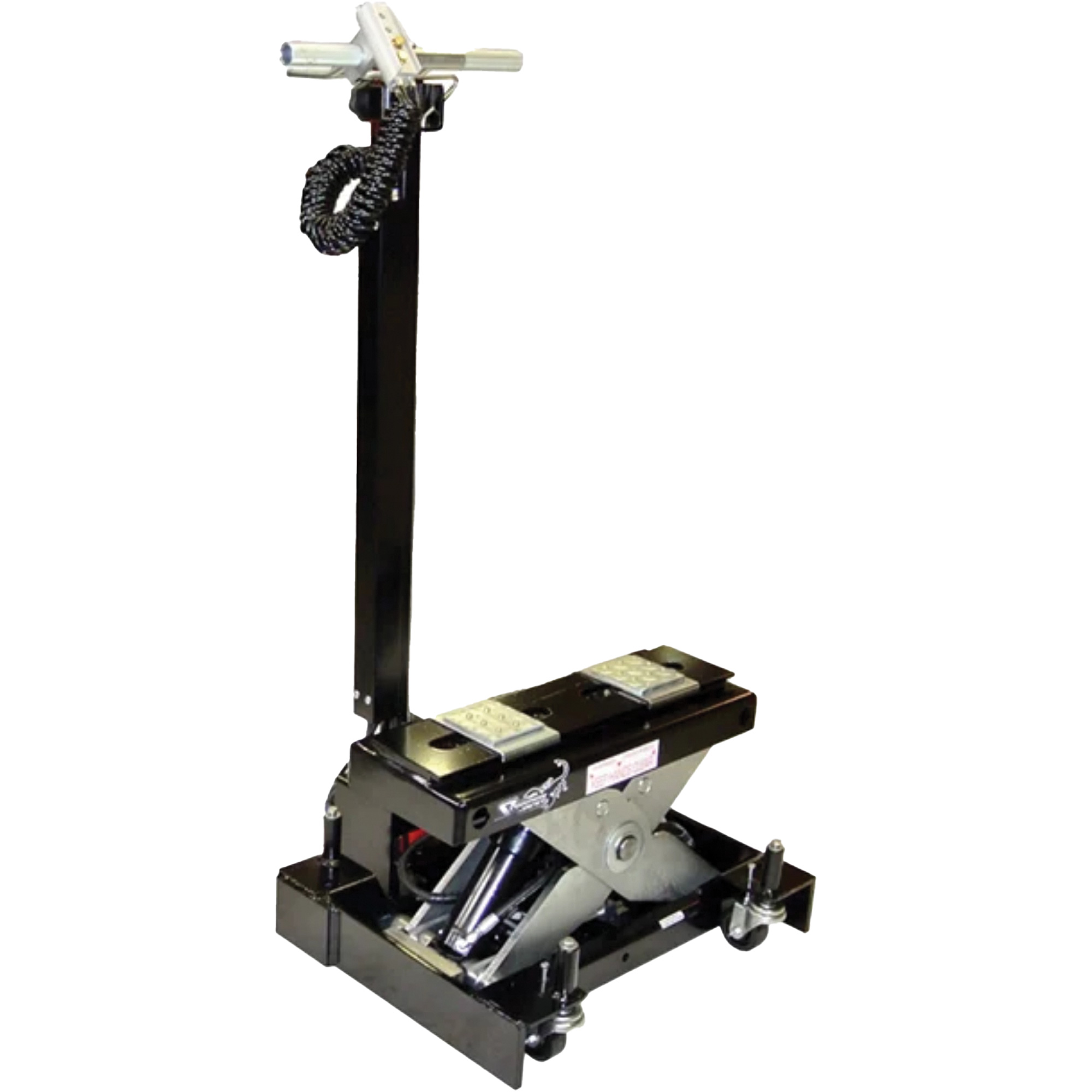 Cric de service de plancher, 12 tonne(s) Capacité, 7-1/2" Abaissée, 15-3/4" Élevée, Air comprimé/hydraulique