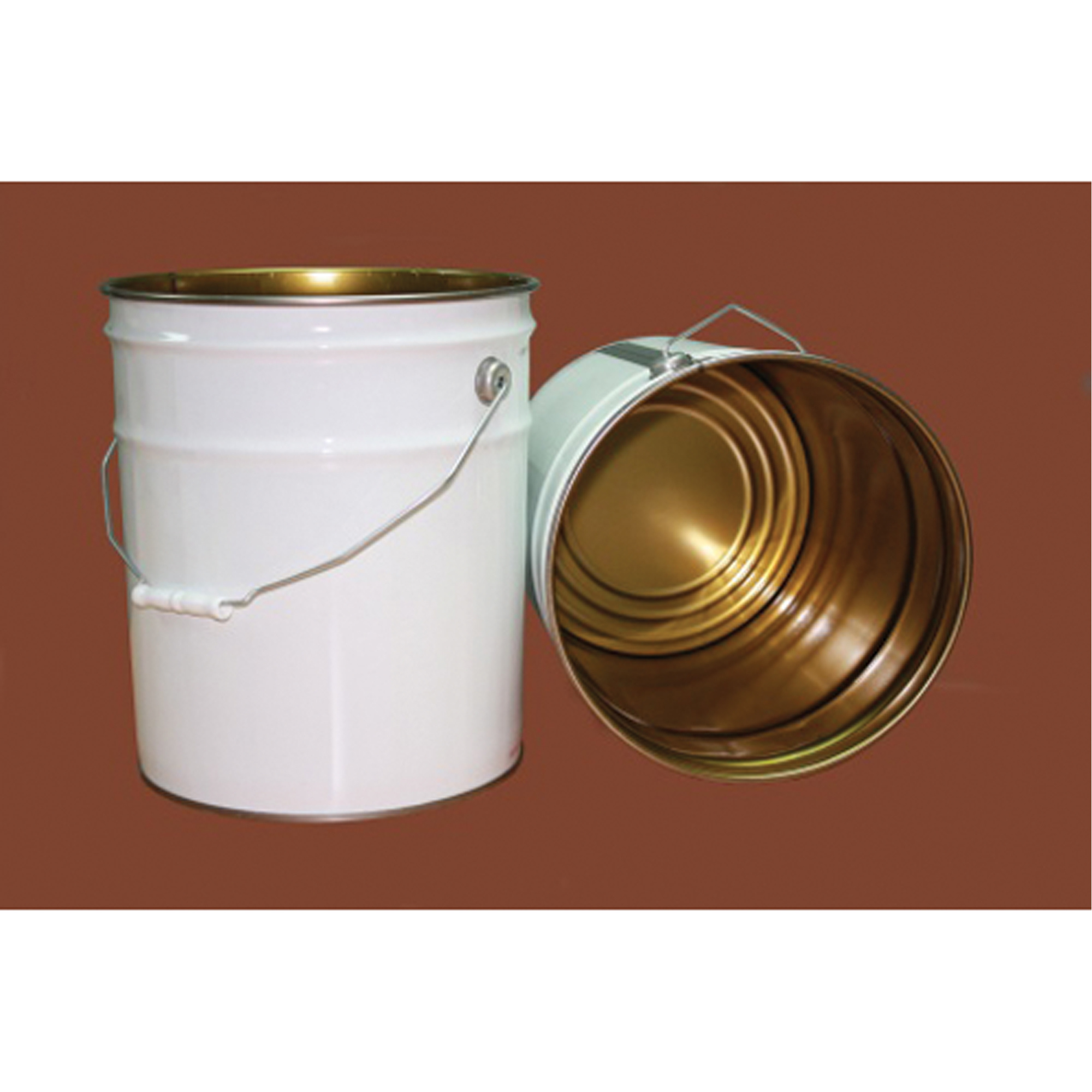 Seau avec couvercle, Métal, 20 L