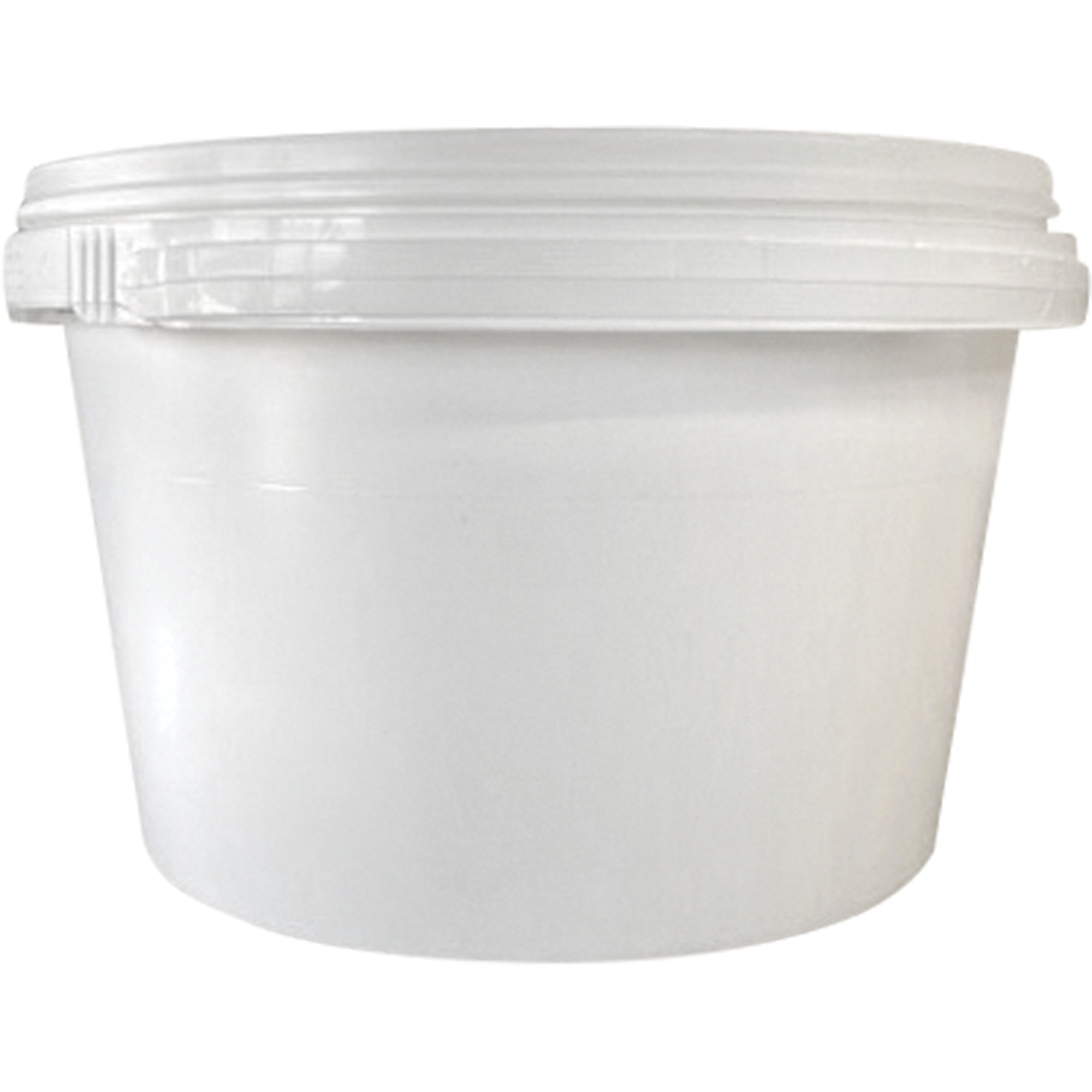 Seau avec couvercle, Plastique, 1,03 gal.