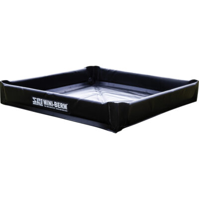 Berme de confinement robuste Mini Berm avec Chem-Shield de 30 oz, Capacité 20 gal. US, 3' la x 3' lo x 4" h
