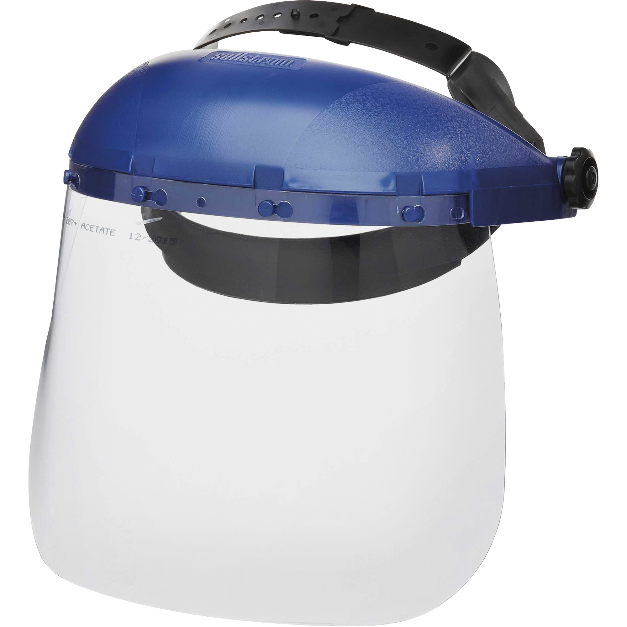 Masque protecteur avec coque simple de la série 390 Premium, Acétate, Suspension Rochet