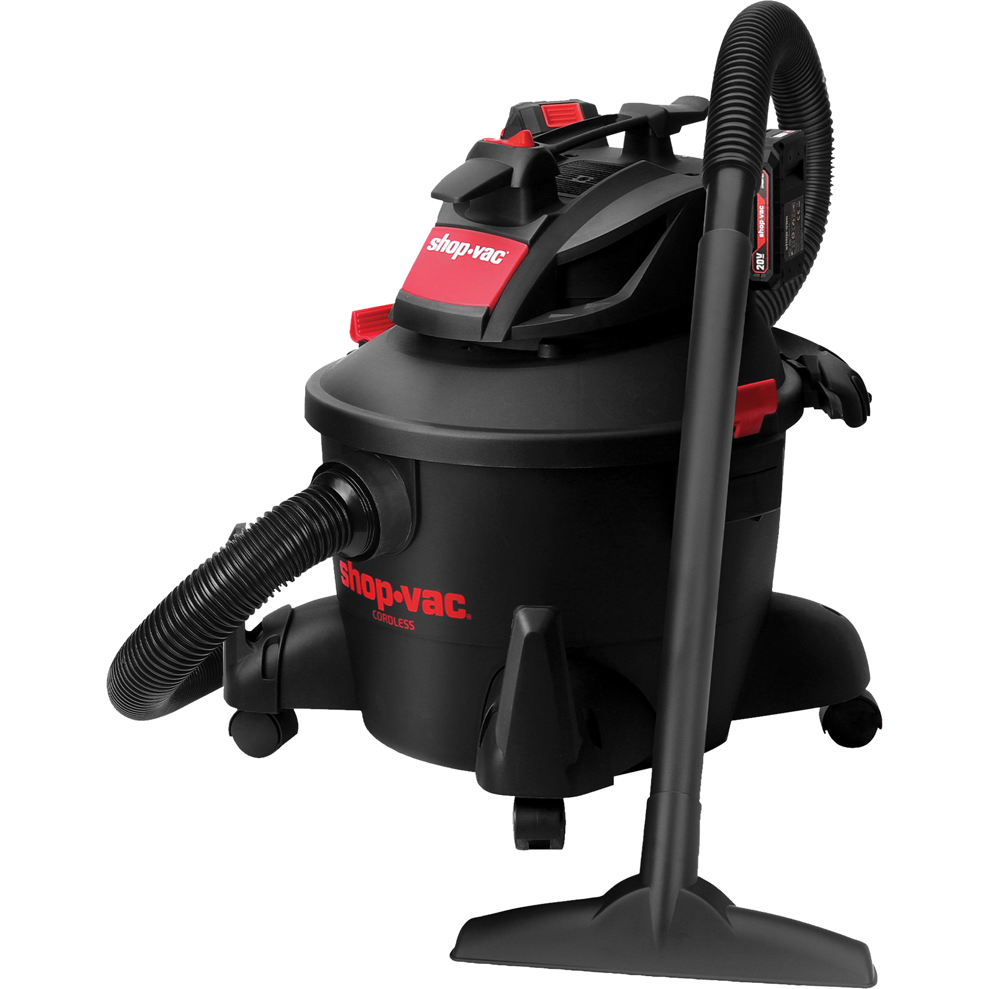 Aspirateur humide/sec sans fil, 20 V, Capacité 6 gal.