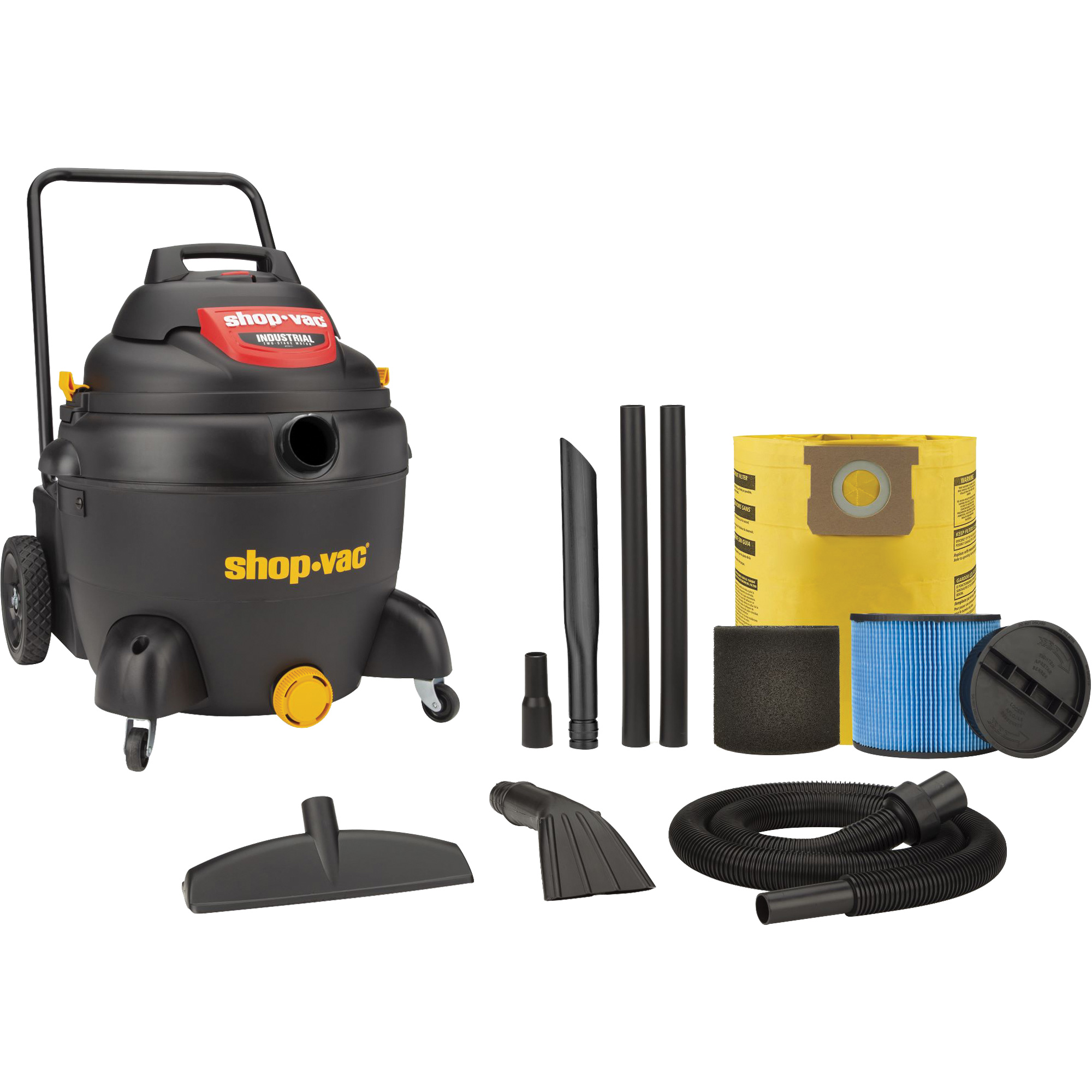 Aspirateur industriel, Secs-humides, 3 CV, 16 gal. US (60,6 litres)