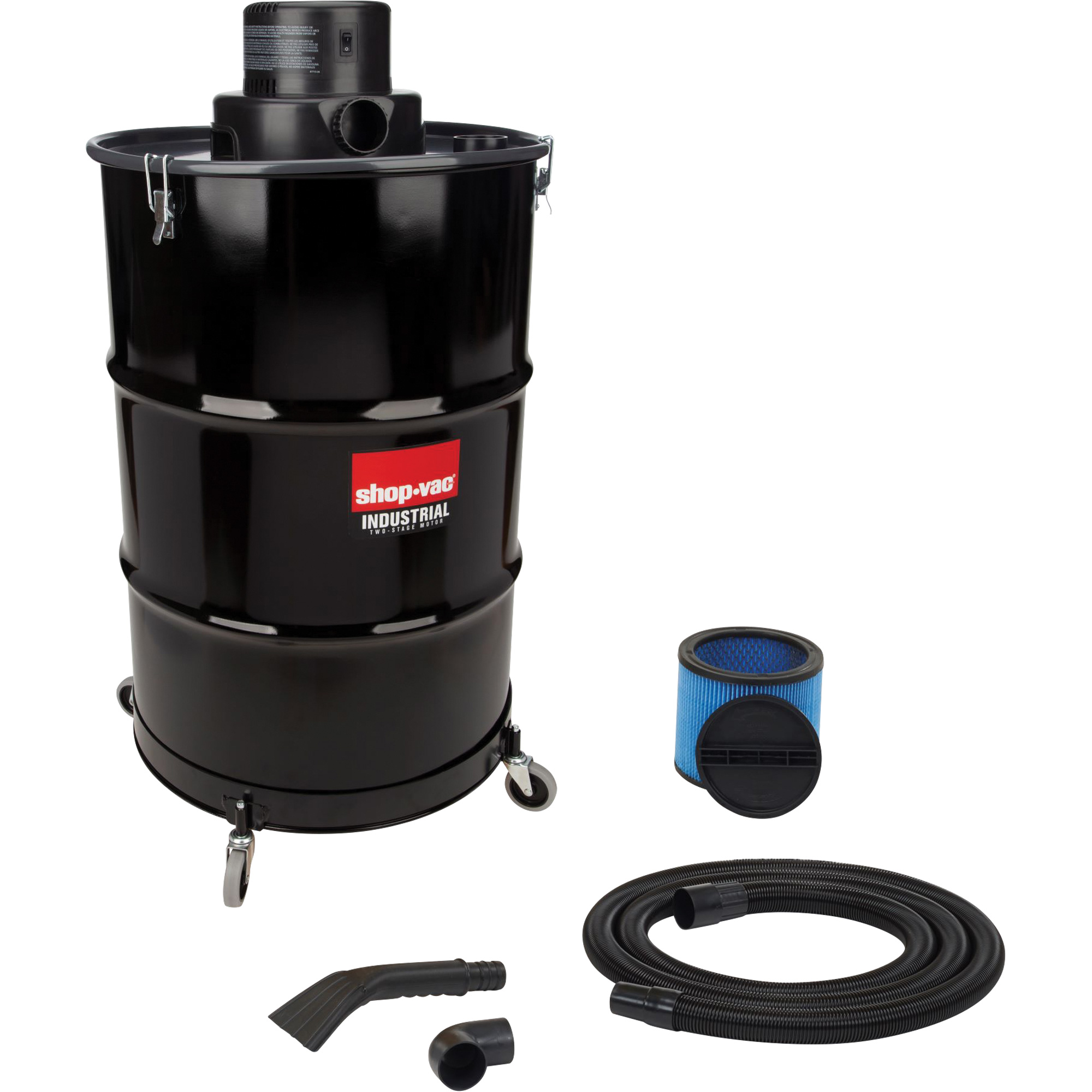 Aspirateur pour atelier, Secs-humides, 3 CV, 55 gal. US (208,2 litres)