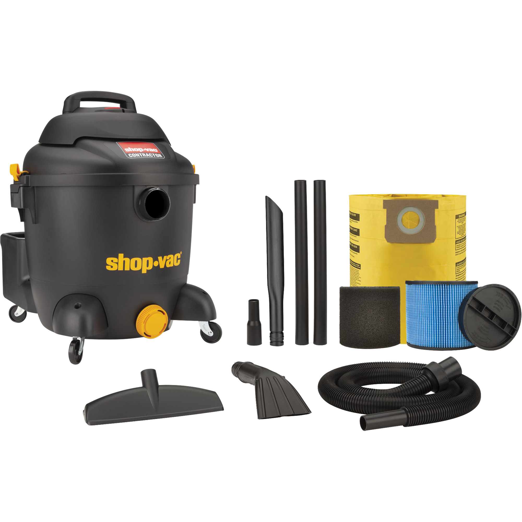 Aspirateur pour atelier, Secs-humides, 4,5 CV, 10 gal. US (37,9 litres)