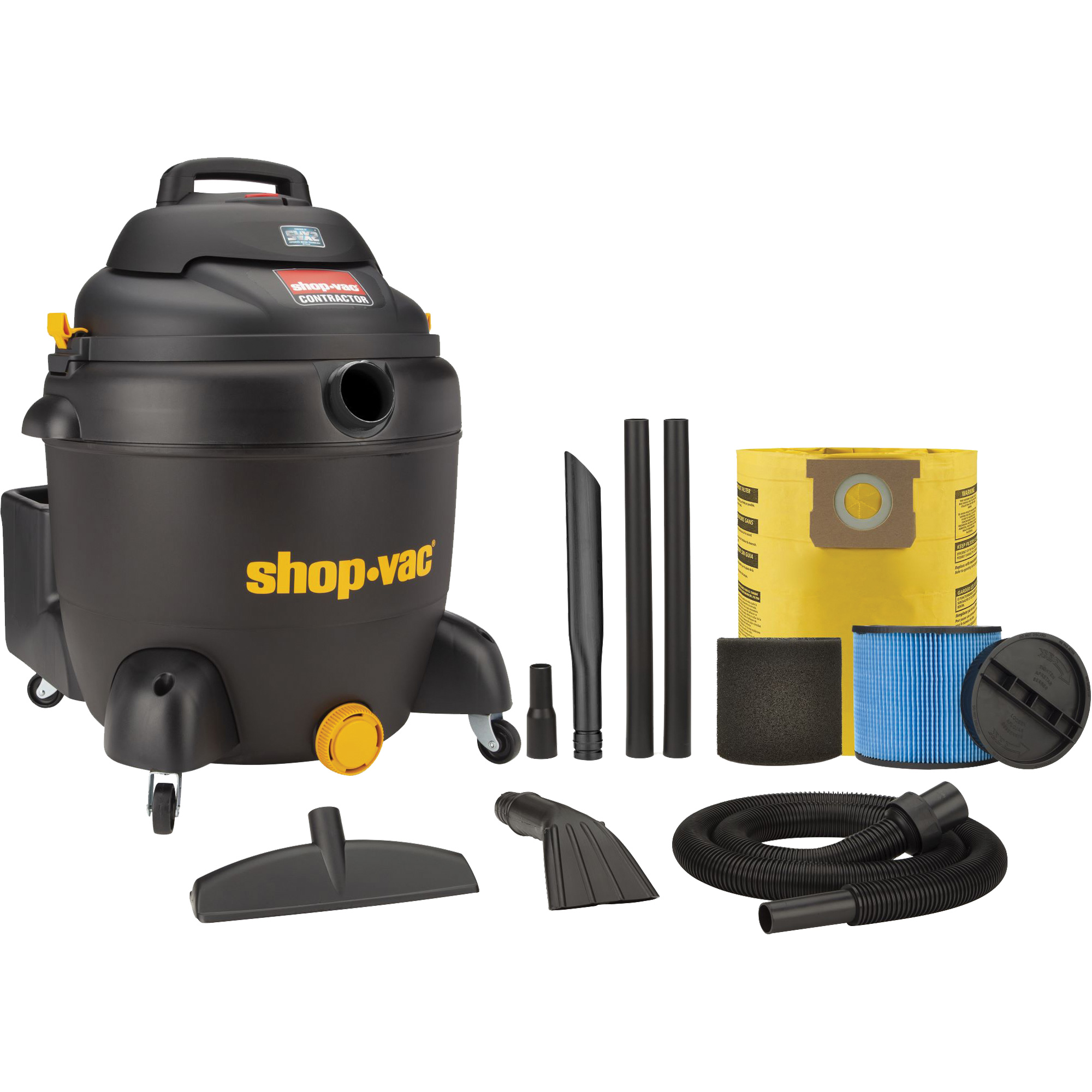 Aspirateur pour atelier SVX2, Secs-humides, 6,5 CV, 18 gal. US (68,1 litres)