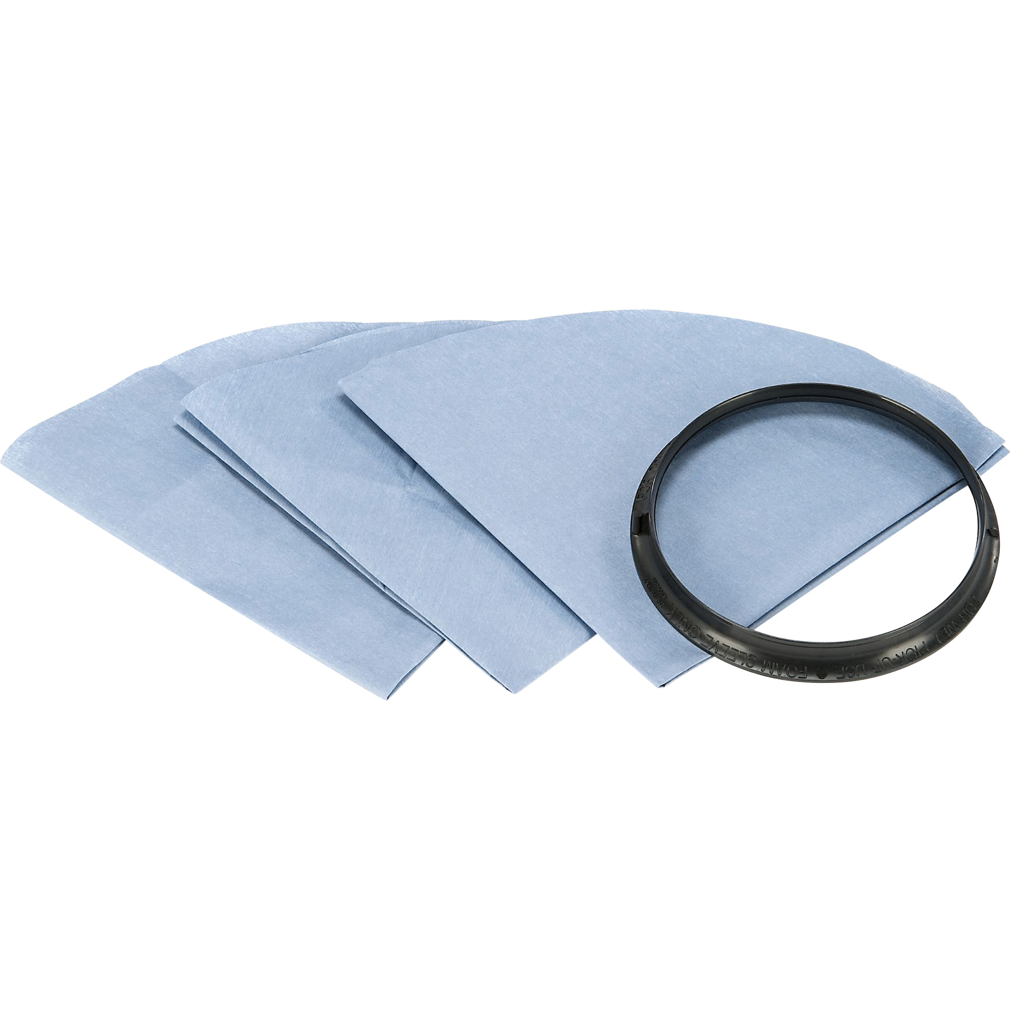 Filtre pour aspirateur sec réutilisable avec anneau de montage