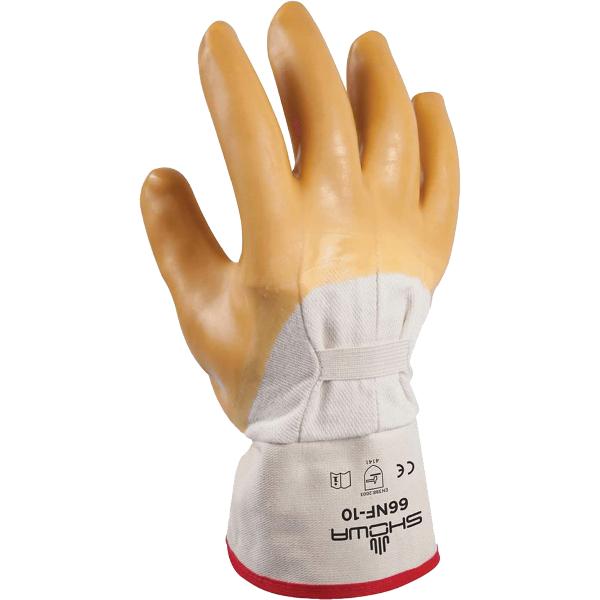 Gant enduit à fini ridé, 10/Grand, Rêvetement Latex de caoutchouc, Enveloppe en Coton