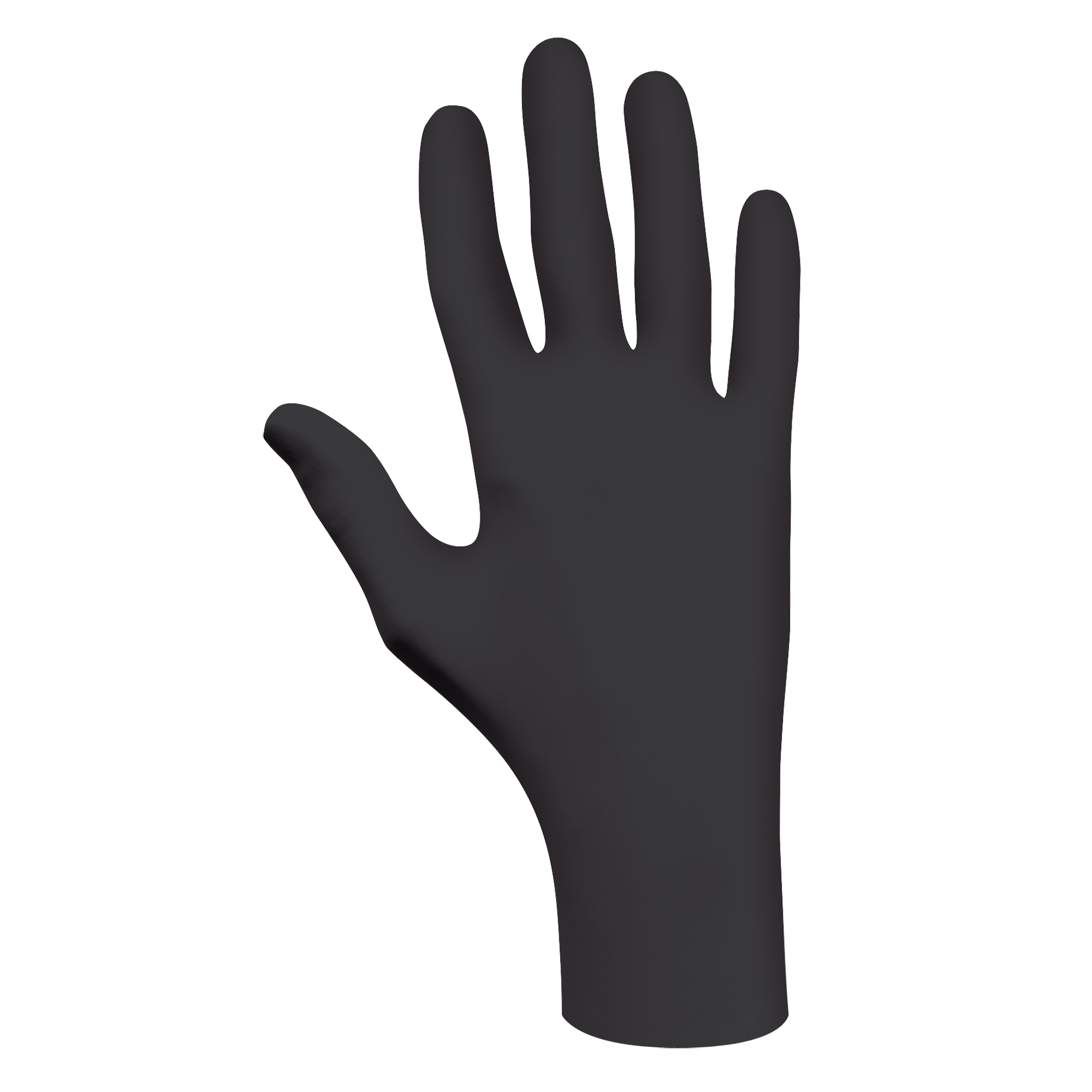 Gants biodégradables 6112PF, Grand, Nitrile, 4 mils, Sans poudre, Noir