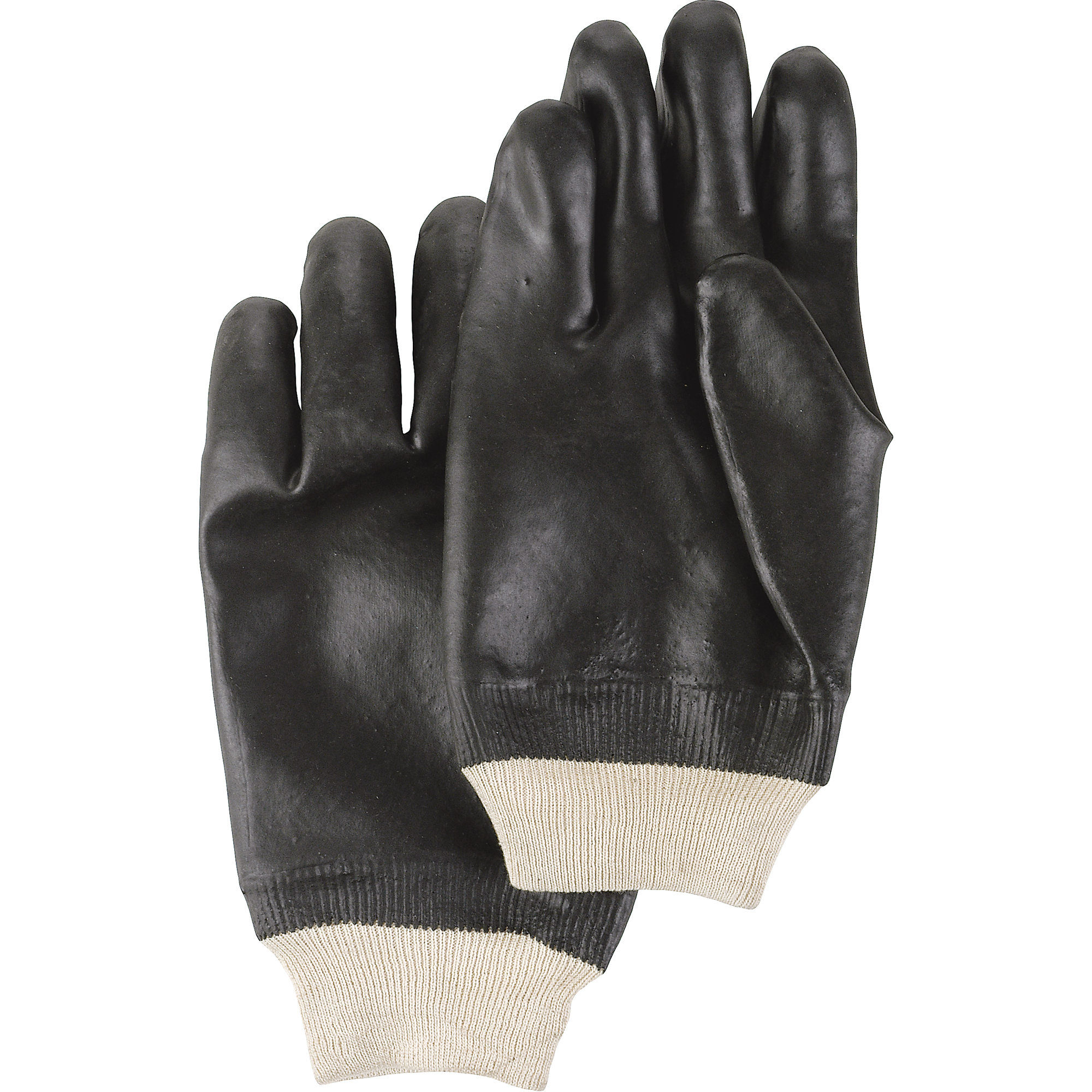 Gants Black KnightMD, Taille Grand/10, 10" lo, PVC, Doublure en Jersey, 59 mils