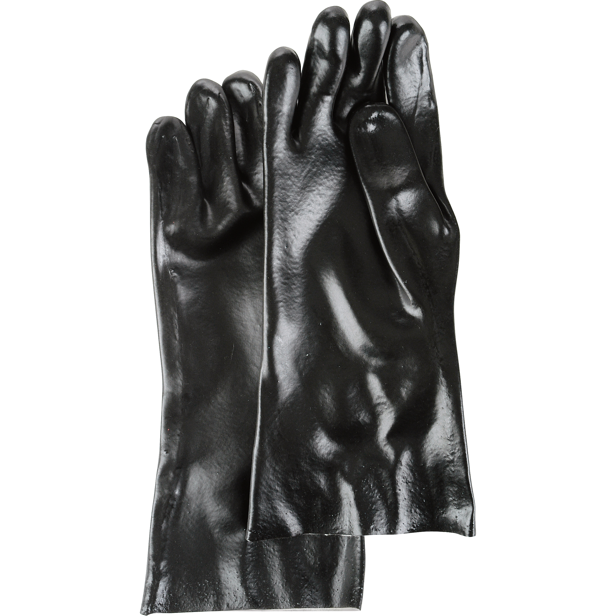 Gants Black KnightMD, Taille Grand/10, 12" lo, PVC, Doublure en Jersey, 53-mil
