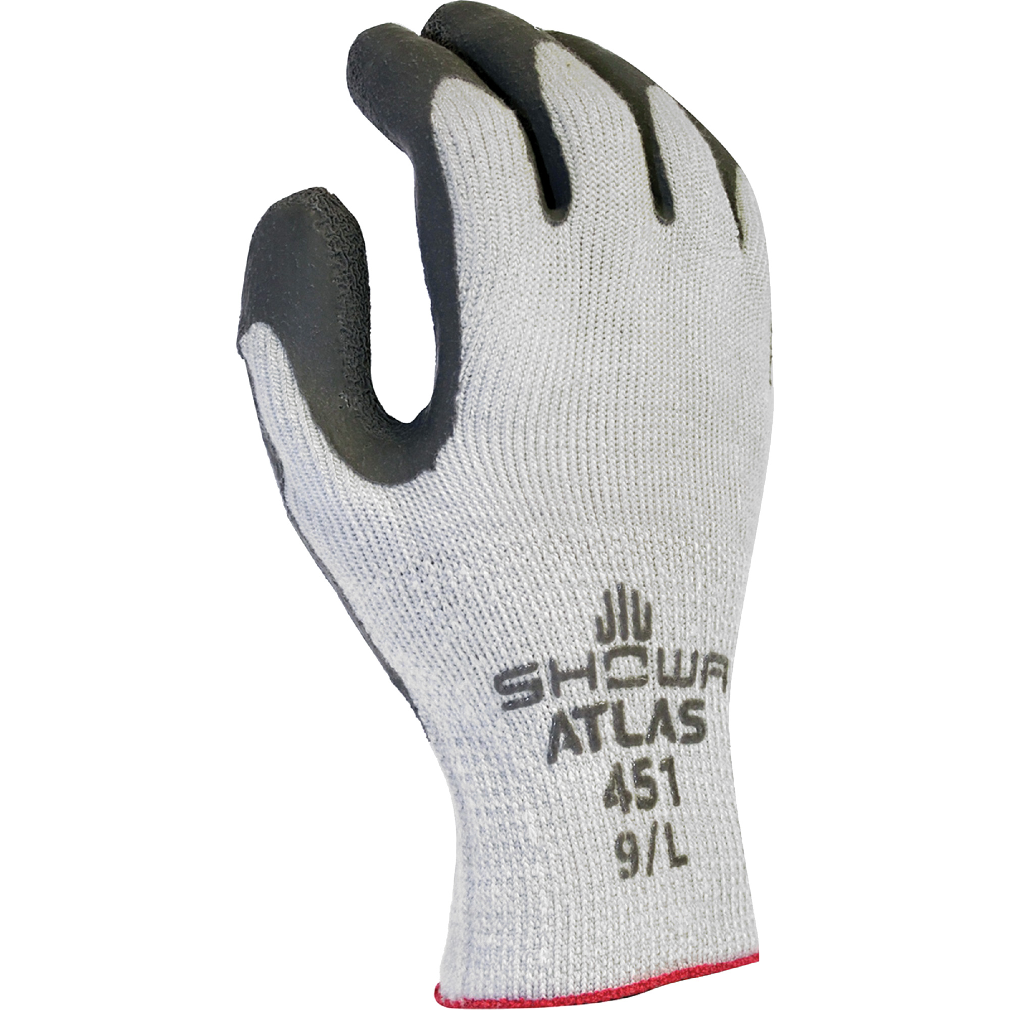 Gants enduits Atlas Therma FitMD 451, 7/Petit, Rêvetement Latex de caoutchouc, Calibre 10, Enveloppe en Coton