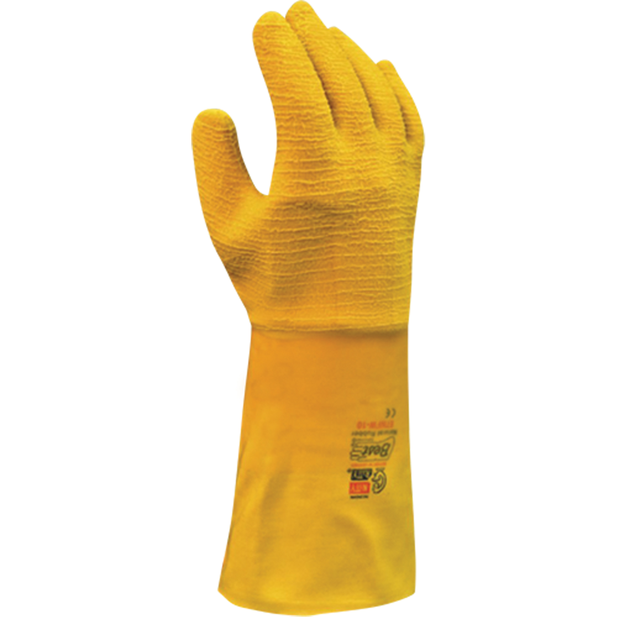 Gants enduits Nitty GrittyMD, 10/Grand, Rêvetement Latex de caoutchouc, Enveloppe en Coton
