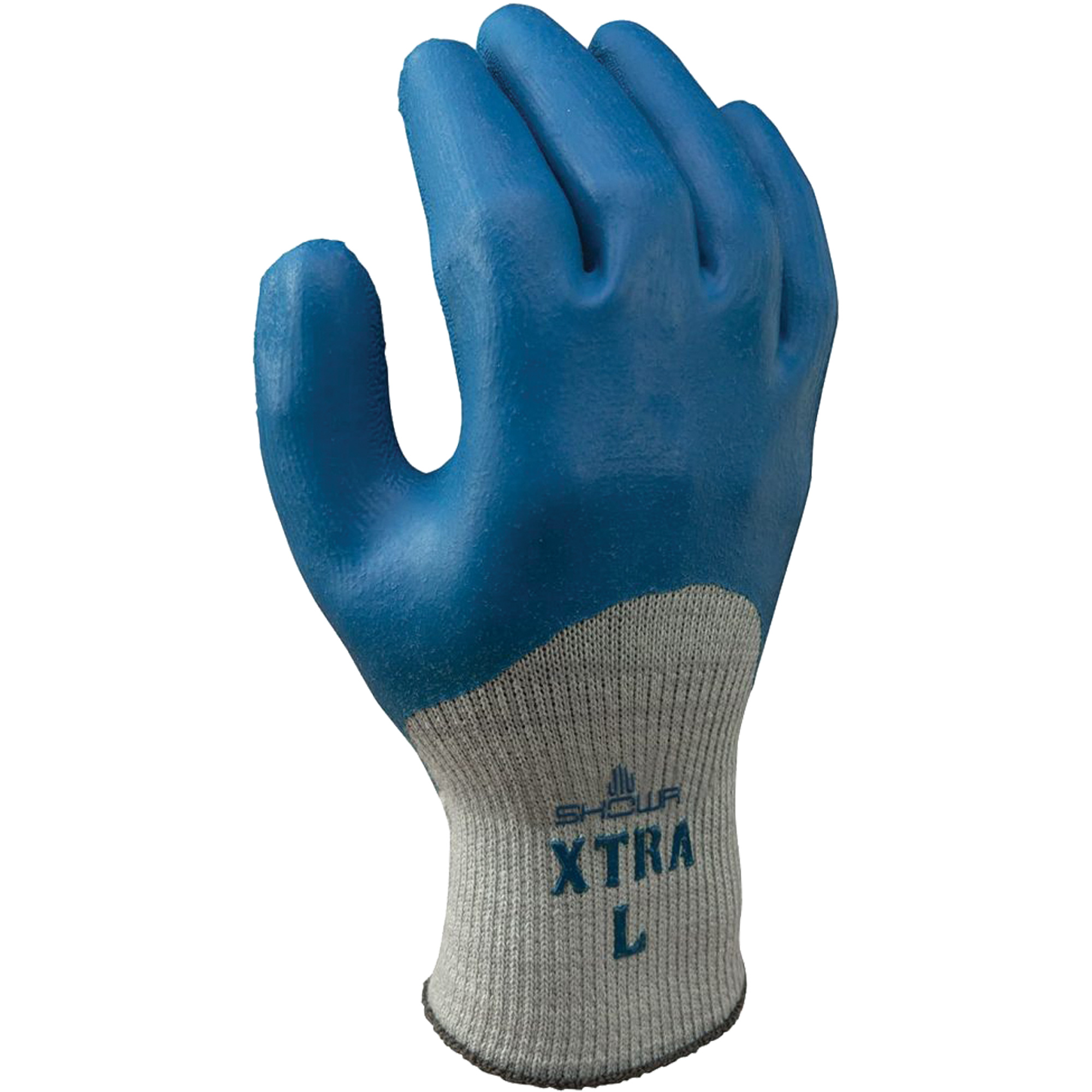 Gants enduits par trempage sans coutures ATLAS 305, 9/Grand, Rêvetement Latex de caoutchouc, Calibre 10, Enveloppe en Polyester/Coton