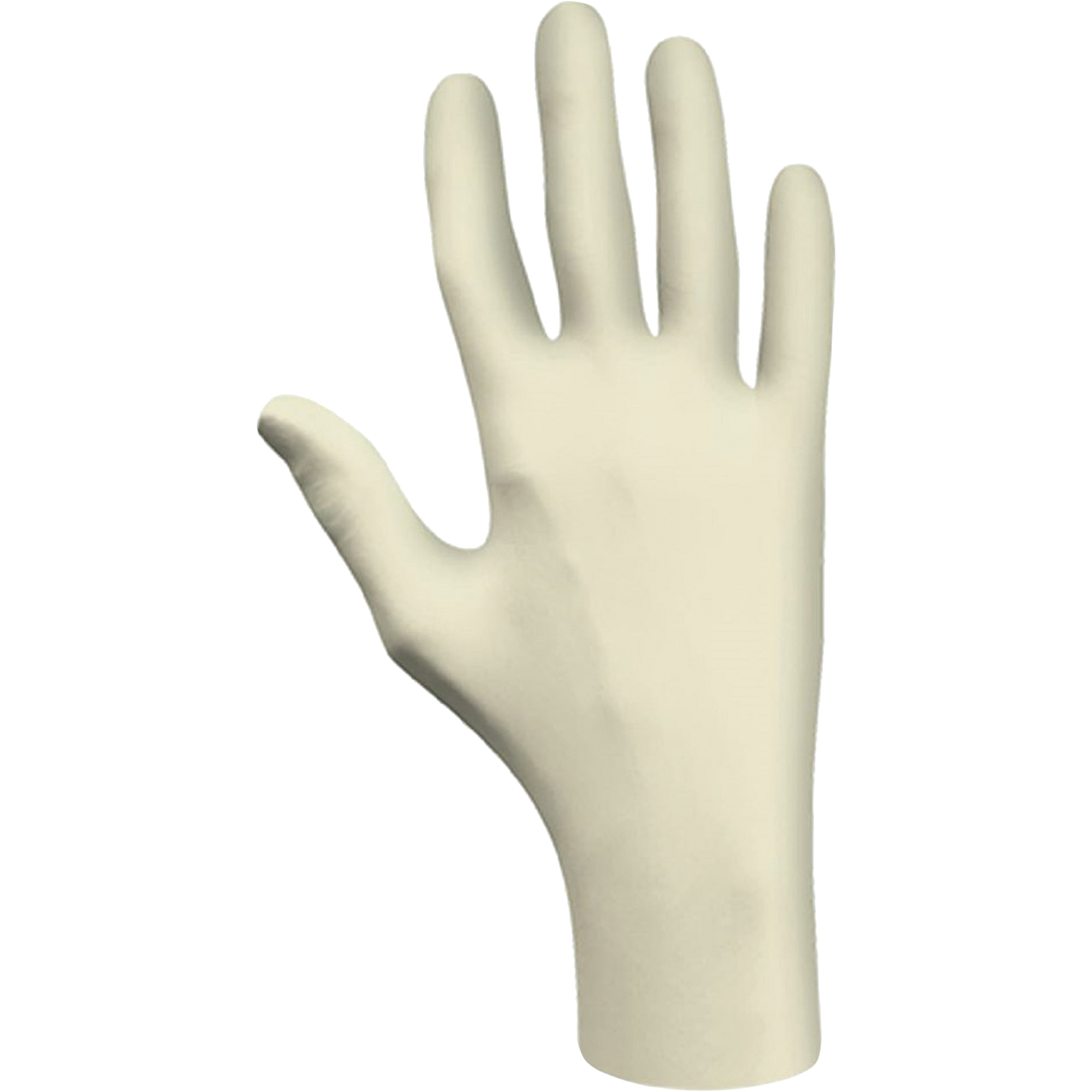 Gants jetables, Grand, Latex, 3 mils, Sans poudre, Naturel, Classe 2