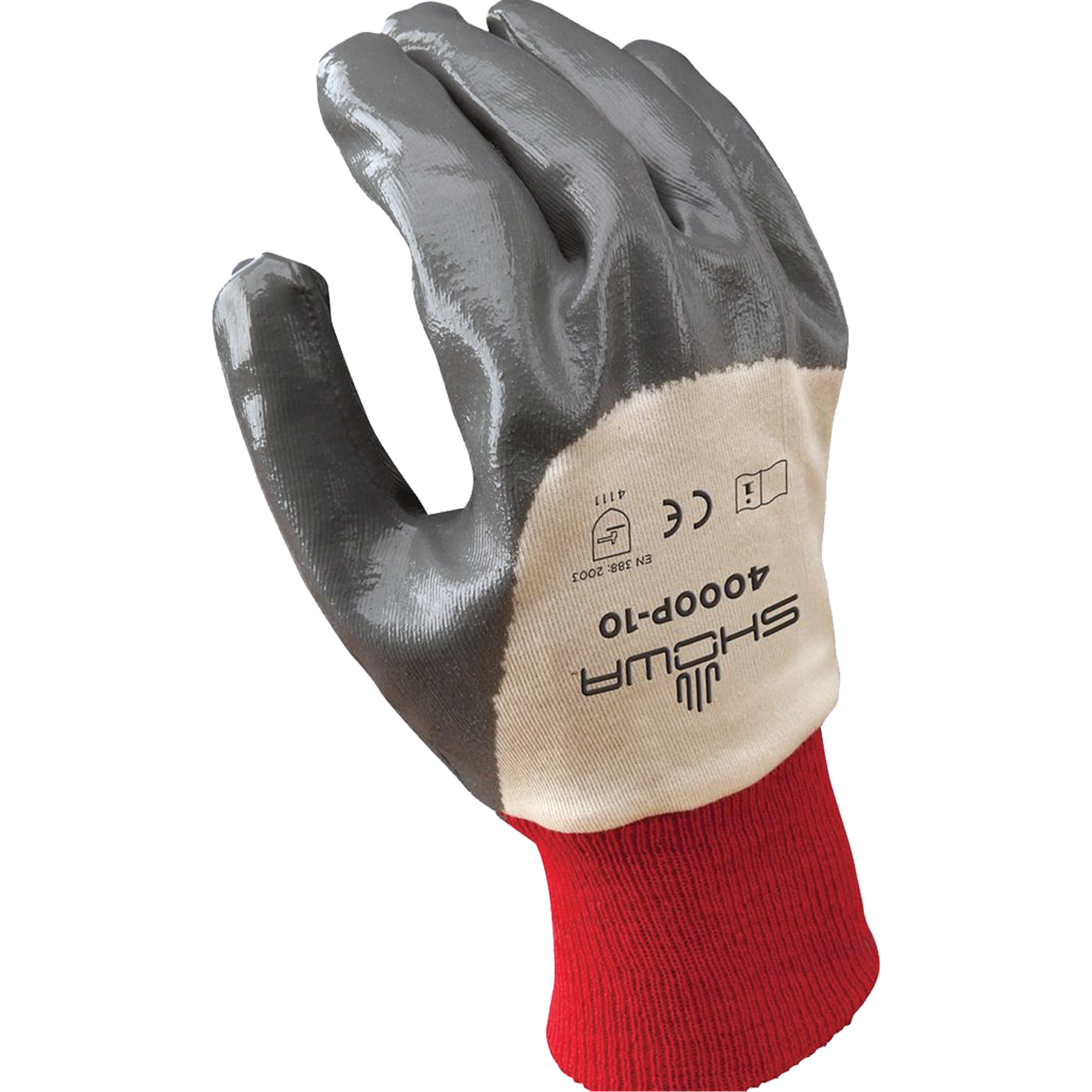 Gants Nitri-flexMD, 9/Grand, Rêvetement Nitrile, Enveloppe en Coton
