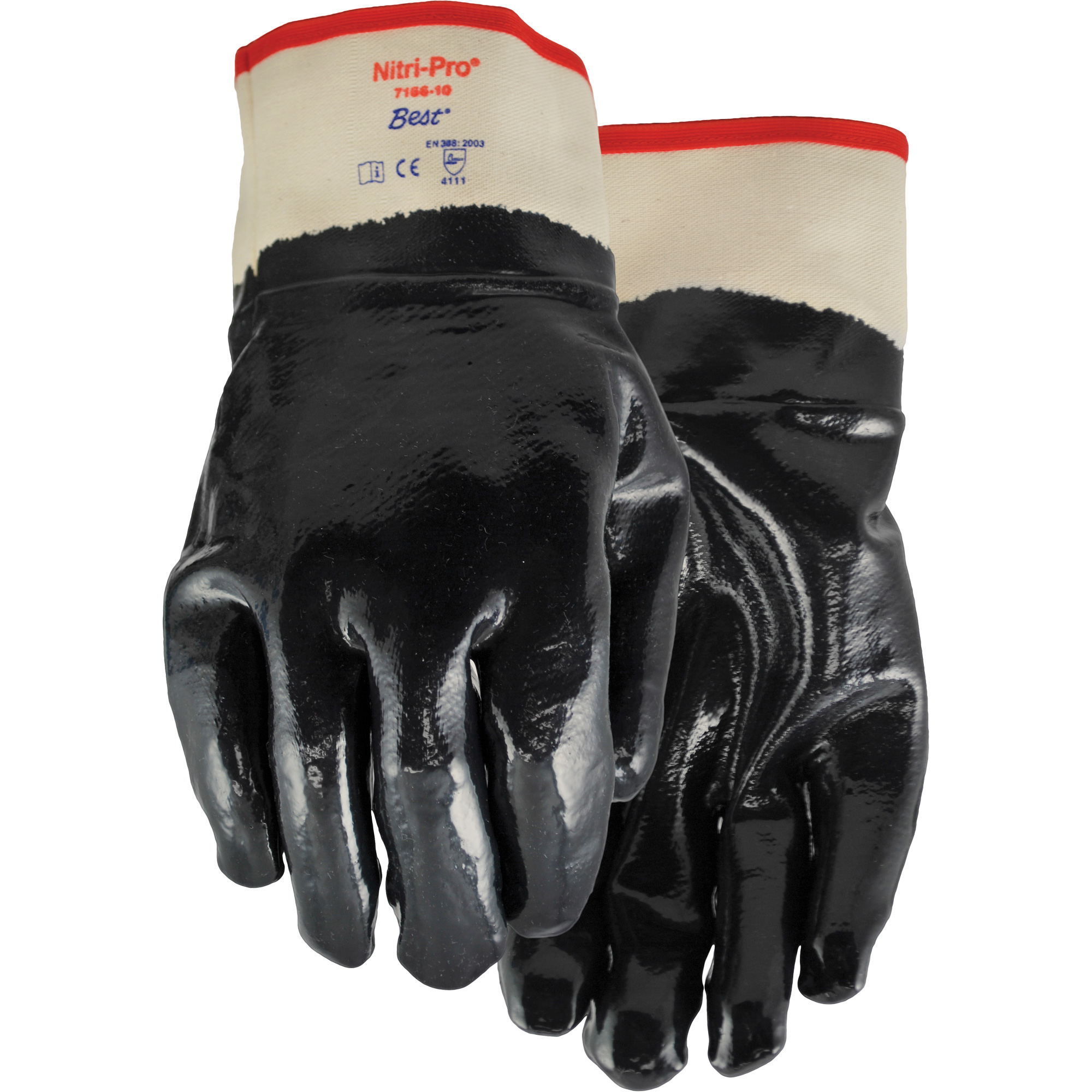 Gants Nitri-ProMD, 10/T-Grand, Rêvetement Nitrile, Enveloppe en Jersey/Coton