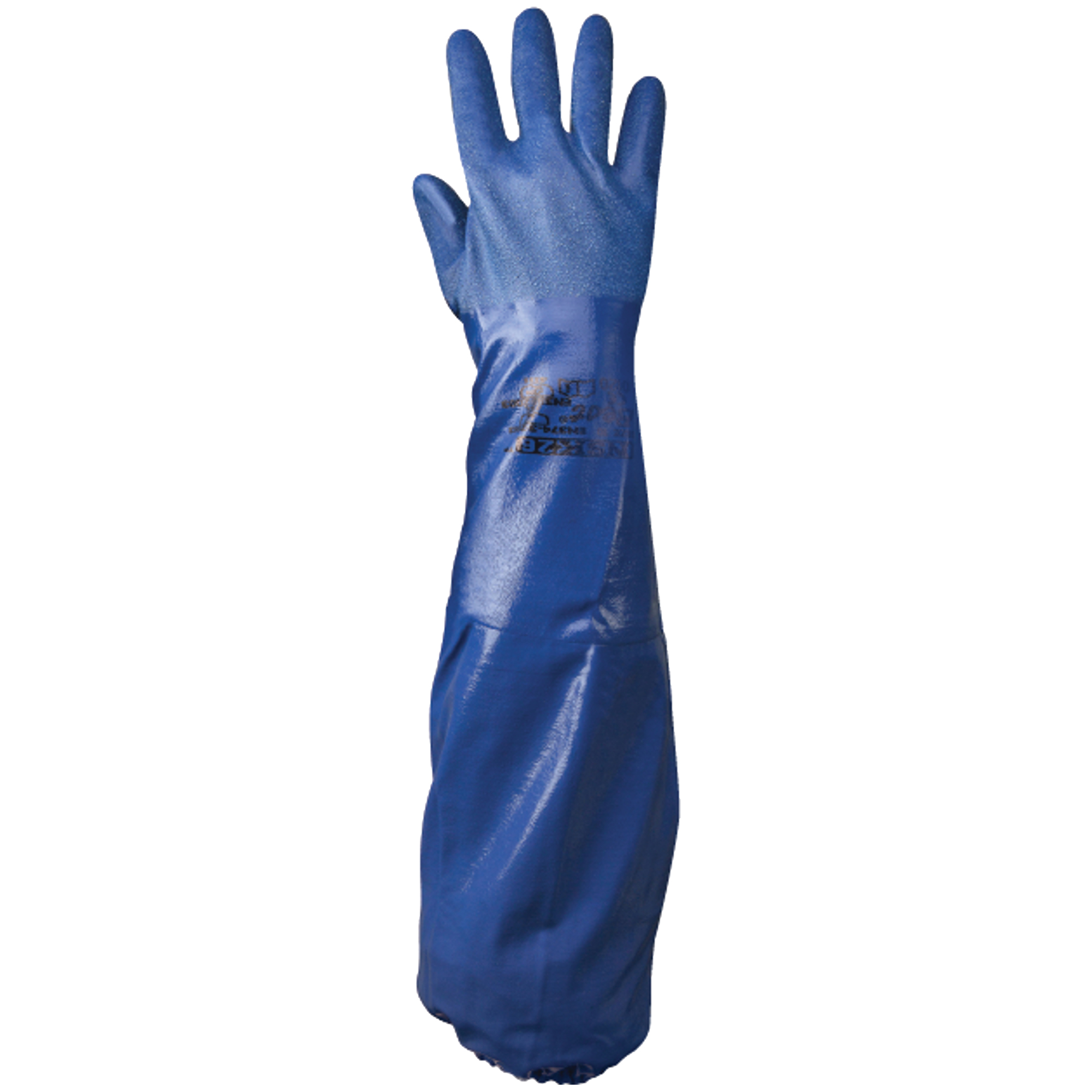 Gants NSK26, Taille Grand/10, 26" lo, Nitrile, Doublure en Jersey de coton, 48-mil