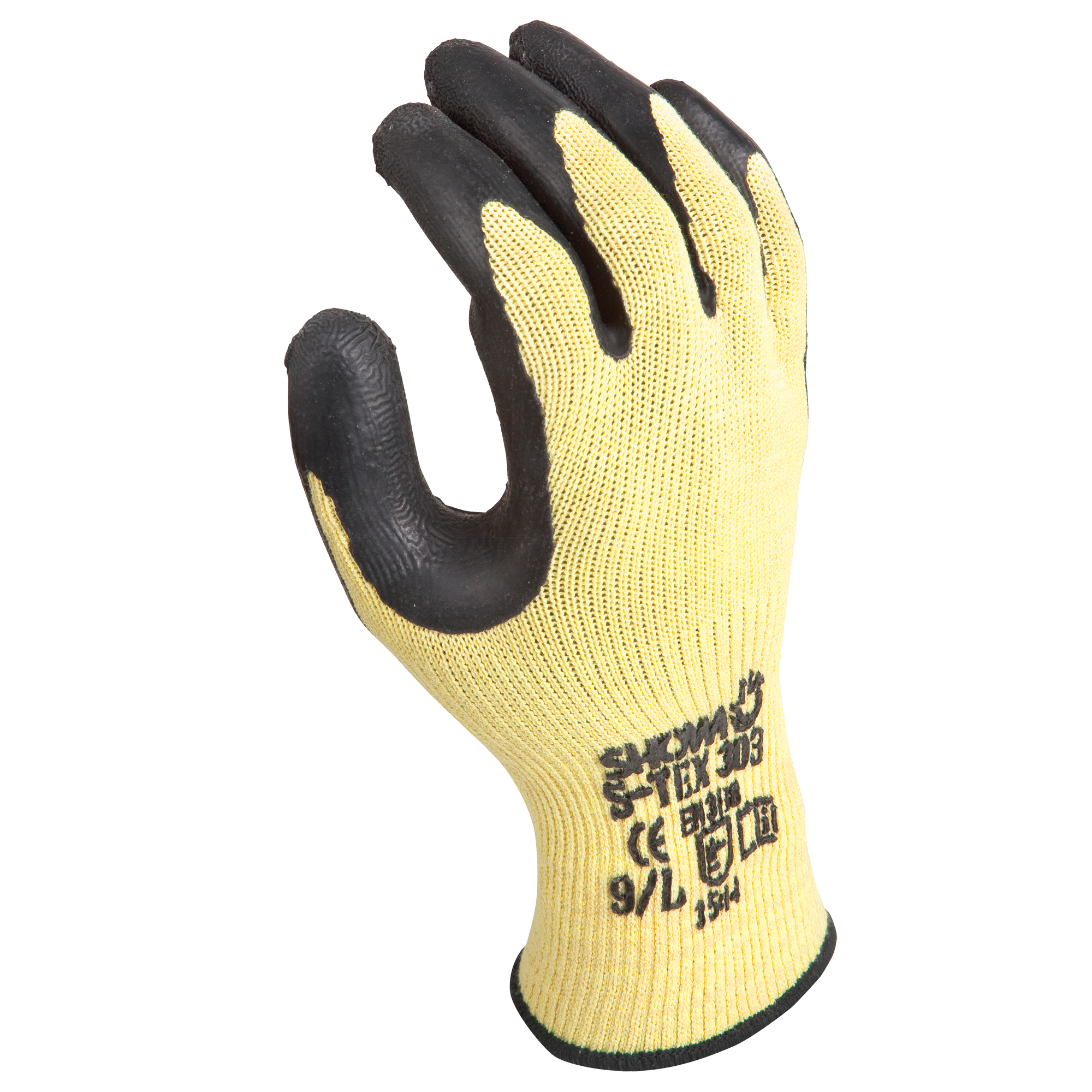 Gants résistant aux coupures S-TEX, Taille T-Grand/10, Revêtement Latex de caoutchouc, Enveloppe en Acier inoxydable, ANSI/ISEA 105 niveau 5/EN 388 niveau F