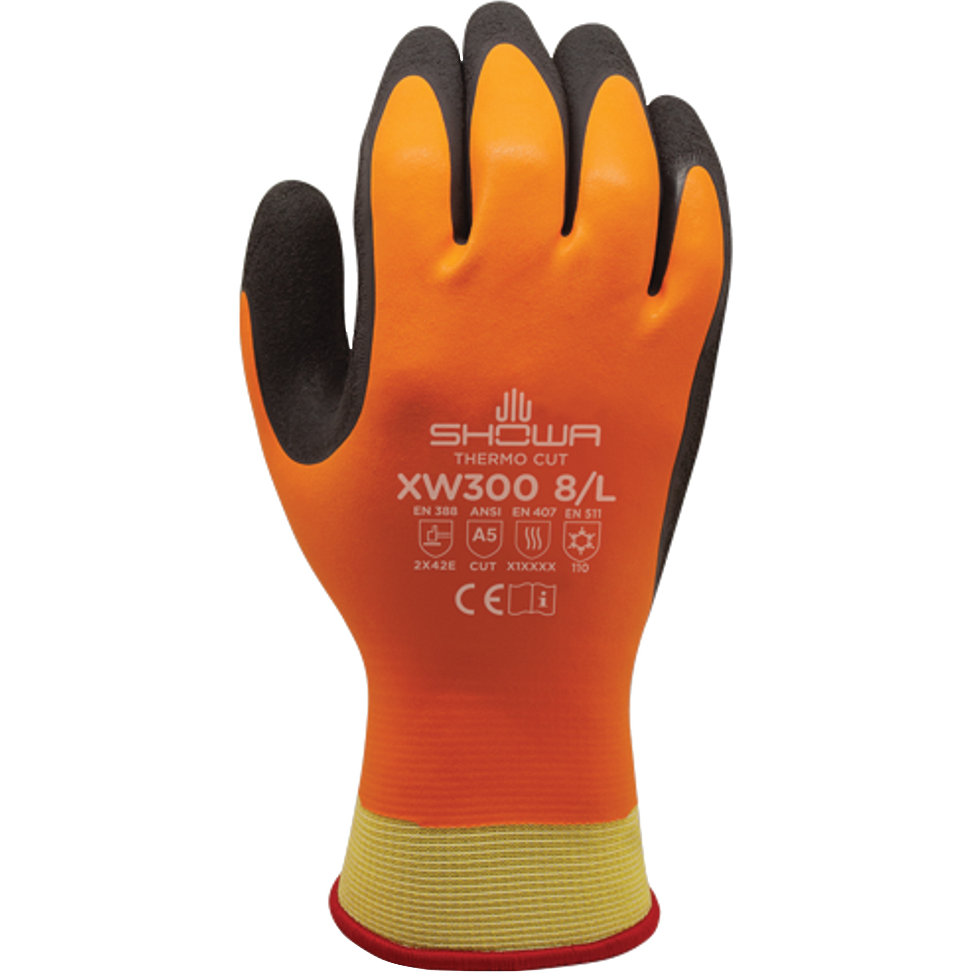 Gants résistants à la coupe et au froid XW300, 10/2T-Grand, Rêvetement Latex de caoutchouc, Enveloppe en KevlarMD