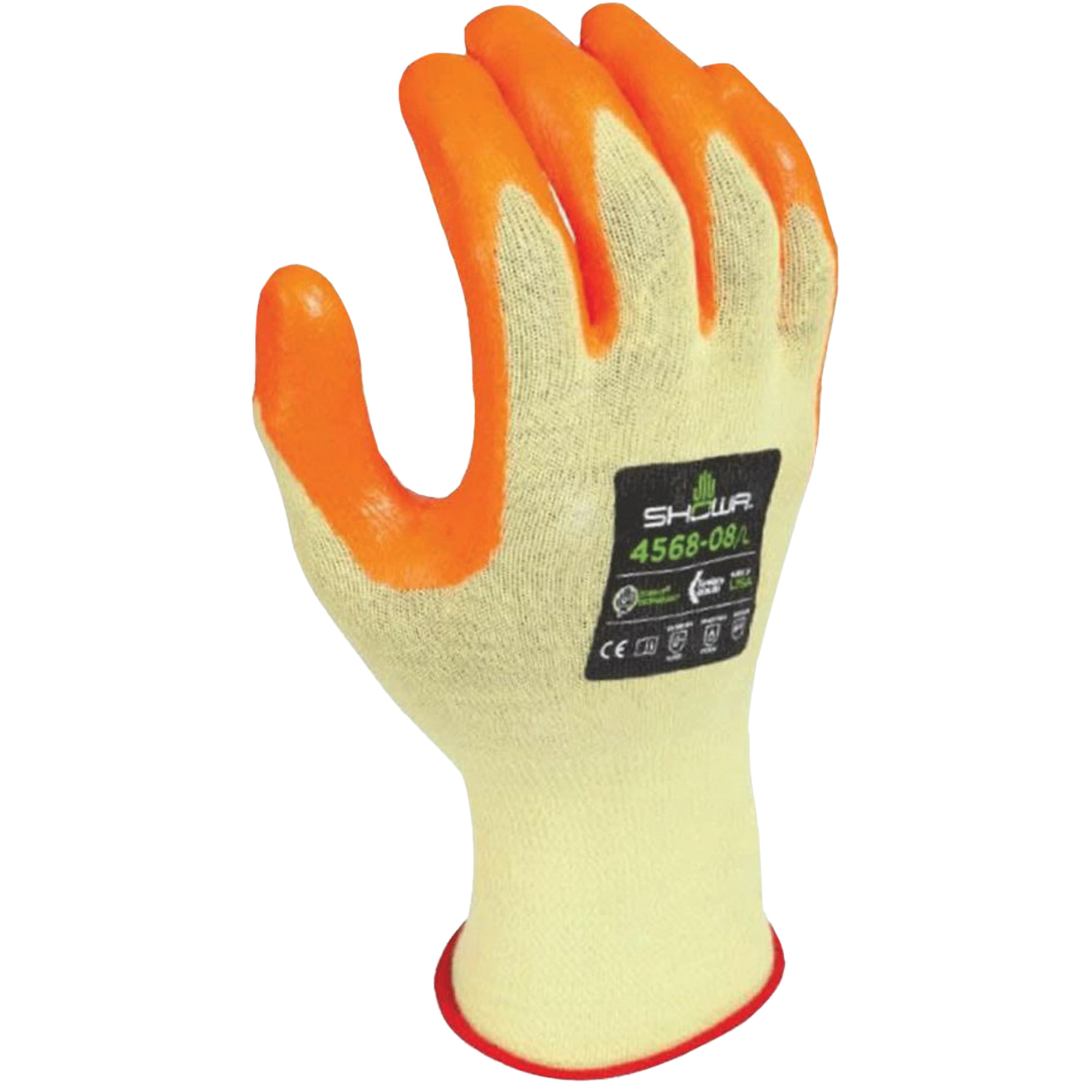 Gants résistants aux coupures 4568, Taille 6/Petit, Calibre 15, Revêtement Mousse de nitrile, Enveloppe en KevlarMD, ANSI/ISEA 105 niveau 4