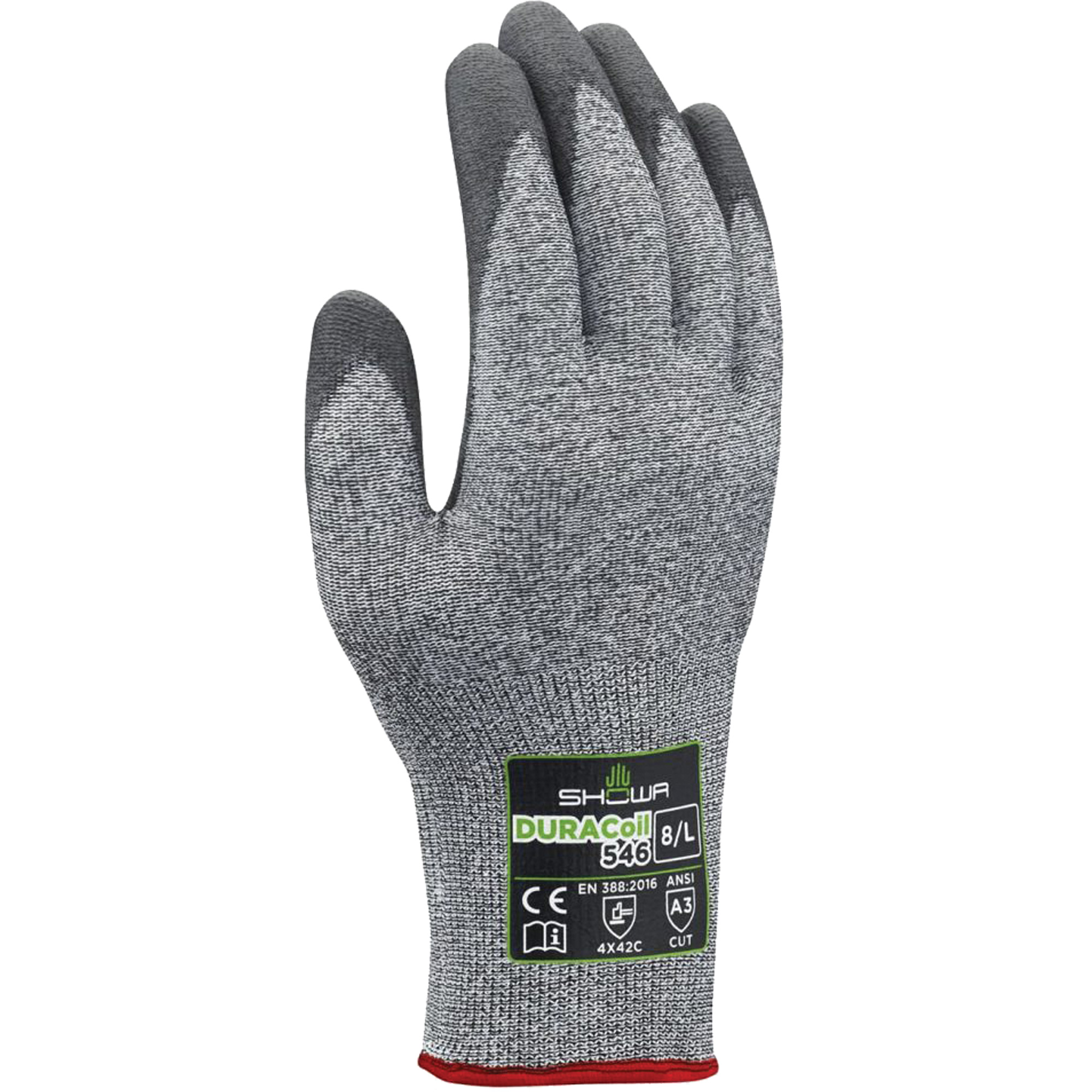 Gants résistants aux coupures 546, Taille 2T-Grand/10, Calibre 13, Revêtement Polyuréthane, Enveloppe en PEHP, ANSI/ISEA 105 niveau 3/EN 388 niveau C