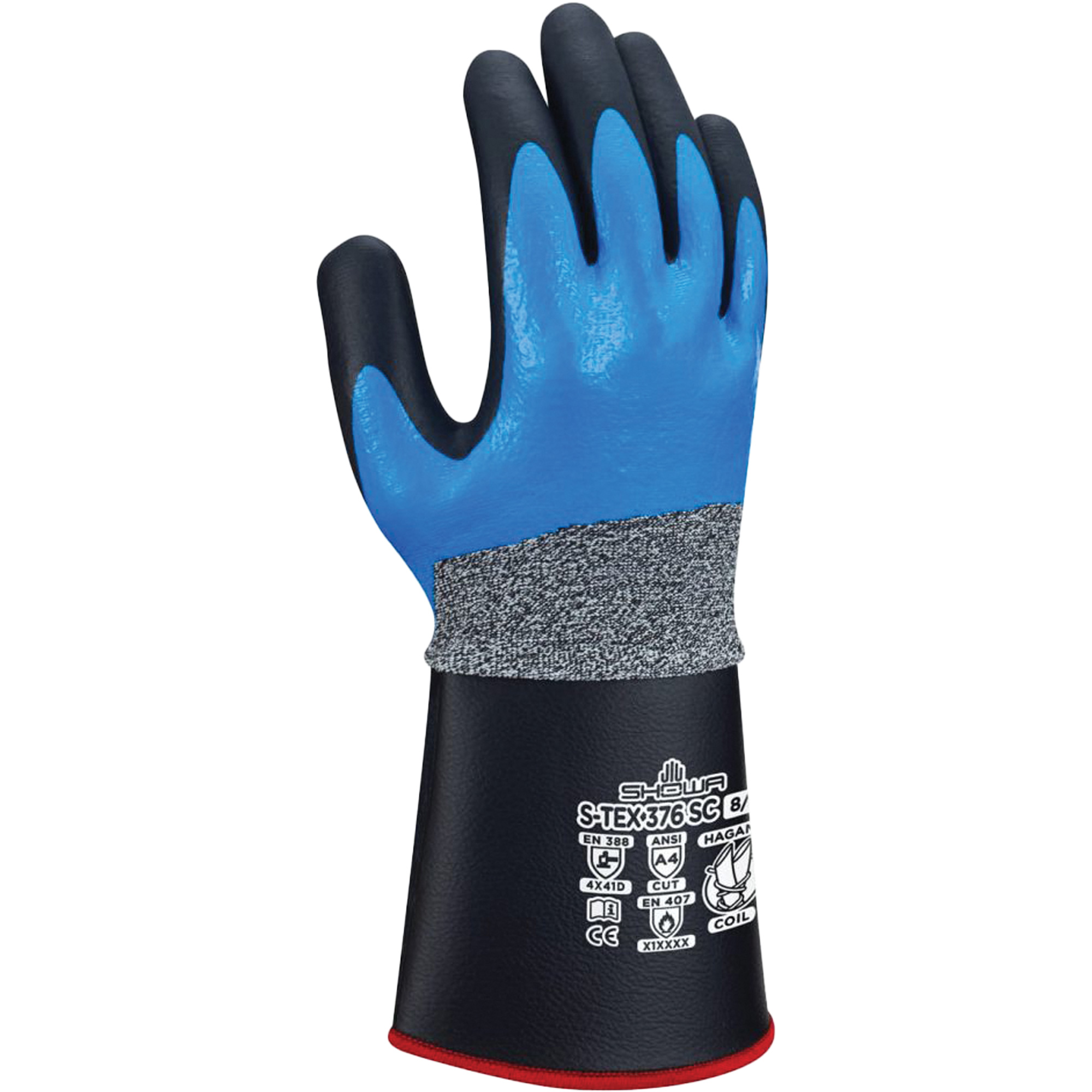 Gants résistants aux coupures S-Tex 3756SC, Taille 2T-Grand/10, Calibre 13, Revêtement Nitrile/Mousse de nitrile, Enveloppe en Hagane CoilMD, ASTM ANSI niveau A4/EN 388 niveau D