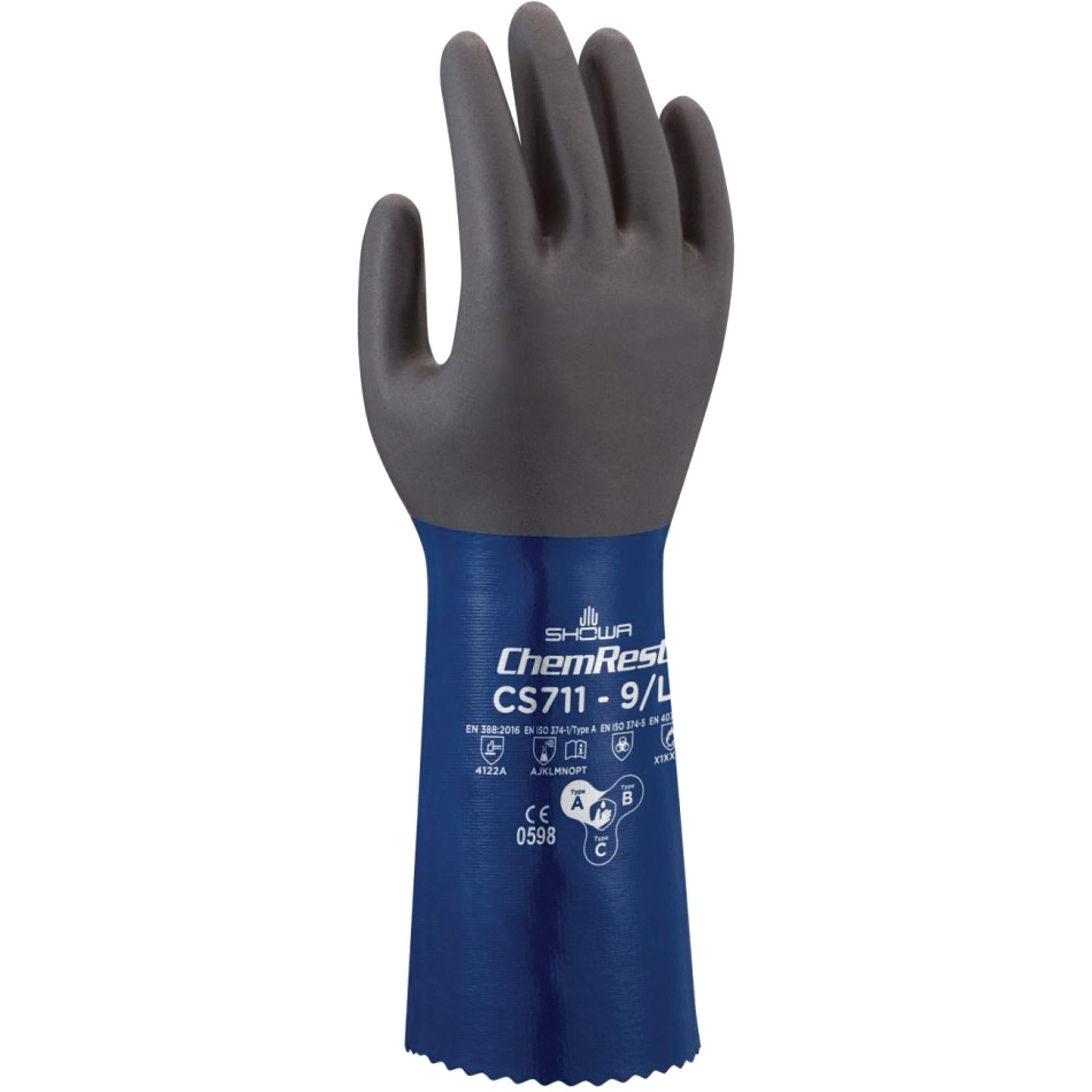 Gants résistants aux produits chimiques CS710, Taille 9, 14" lo, Polyester