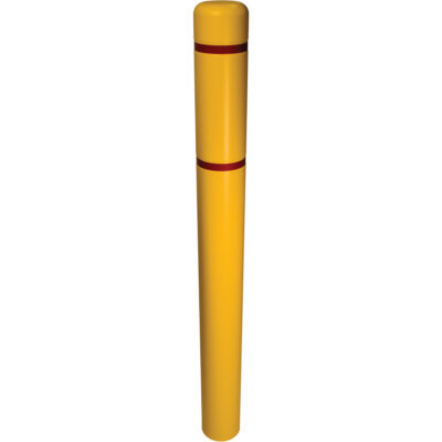 Couvre-bollard, 6" dia. x 52" l, Jaune