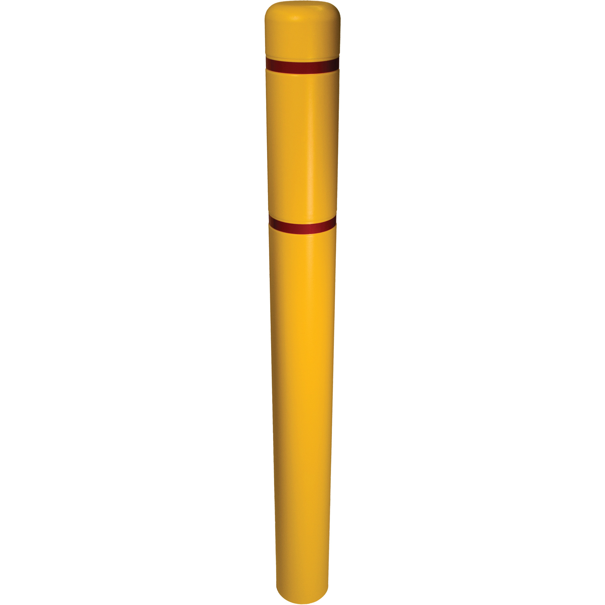 Couvre-bollard, 6" dia. x 52" l, Jaune