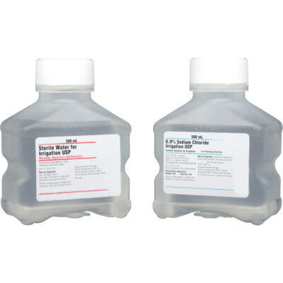 Solution d'irrigation- Chlorure de sodium 0,9 % (Saline), Liquide, Antiseptique
