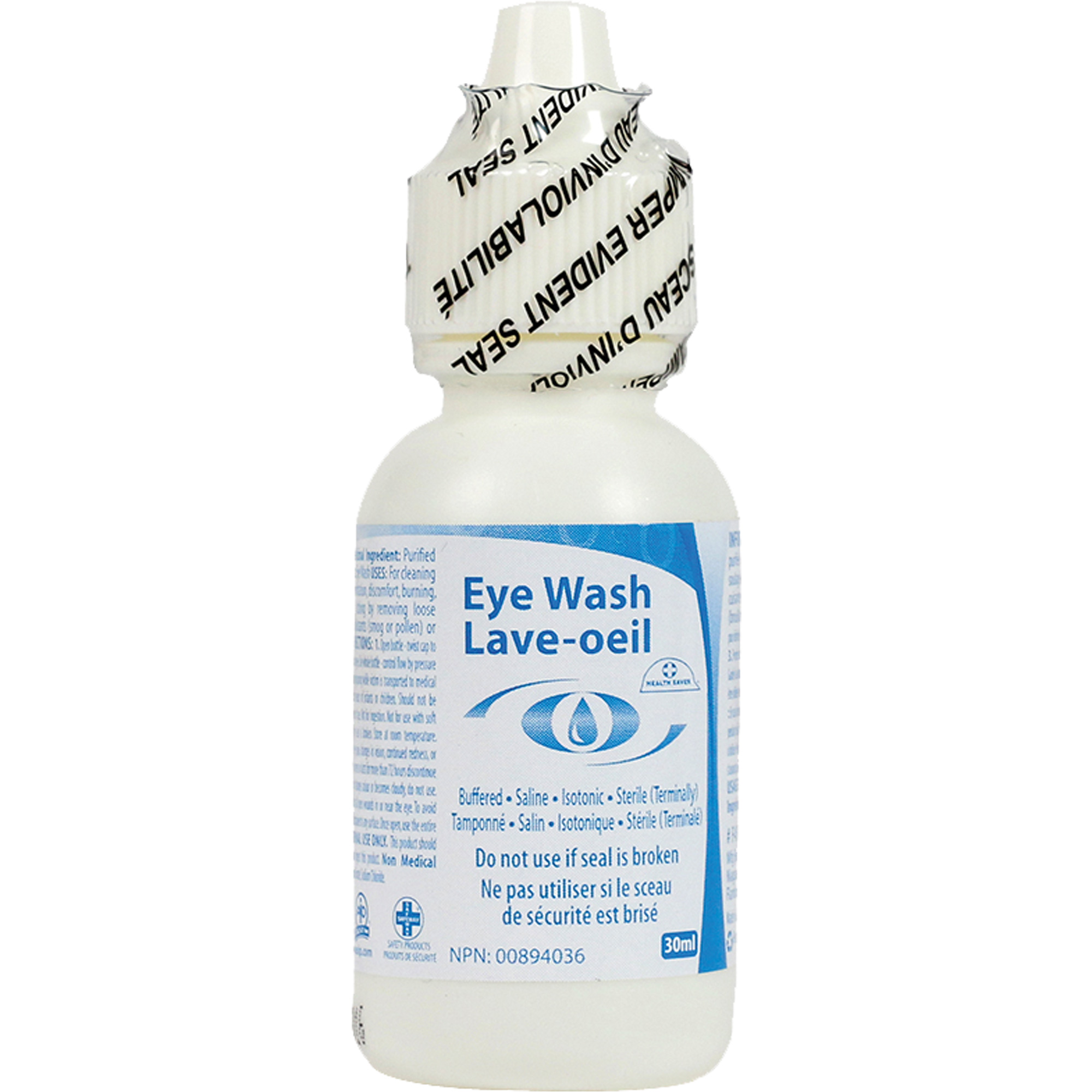 Solution pour douche oculaire, Bouteille Plein, 30 ml