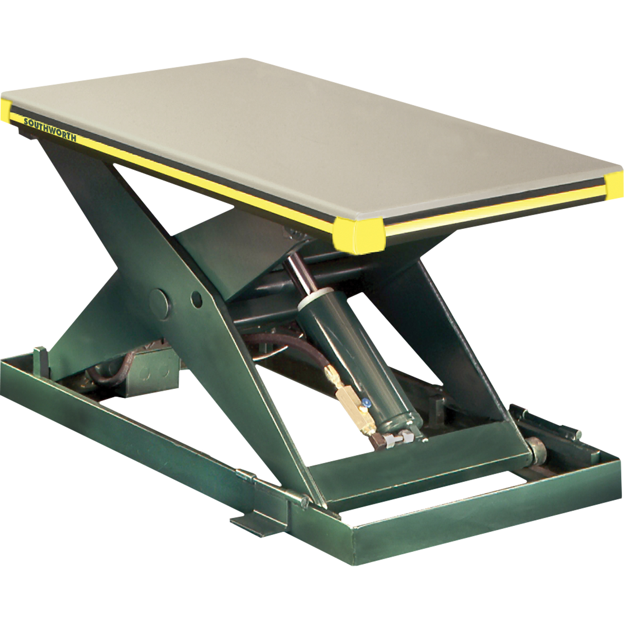 Table élévatrice hydraulique à ciseaux Backsaver, Acier, 24" la x 48" lo, Capacité 2000 lb