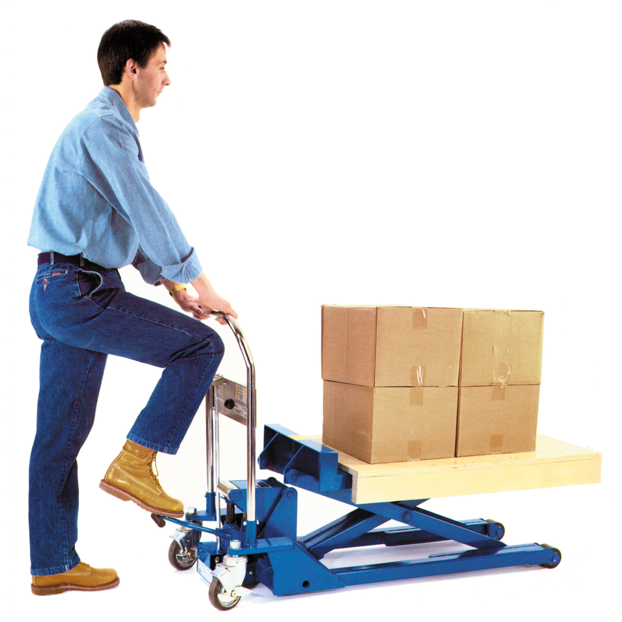 Table élévatrice surbaissée à ciseaux Dandy LiftMC, 37-1/10" lo x 19-7/10" la, Acier, Capacité 1100 lb