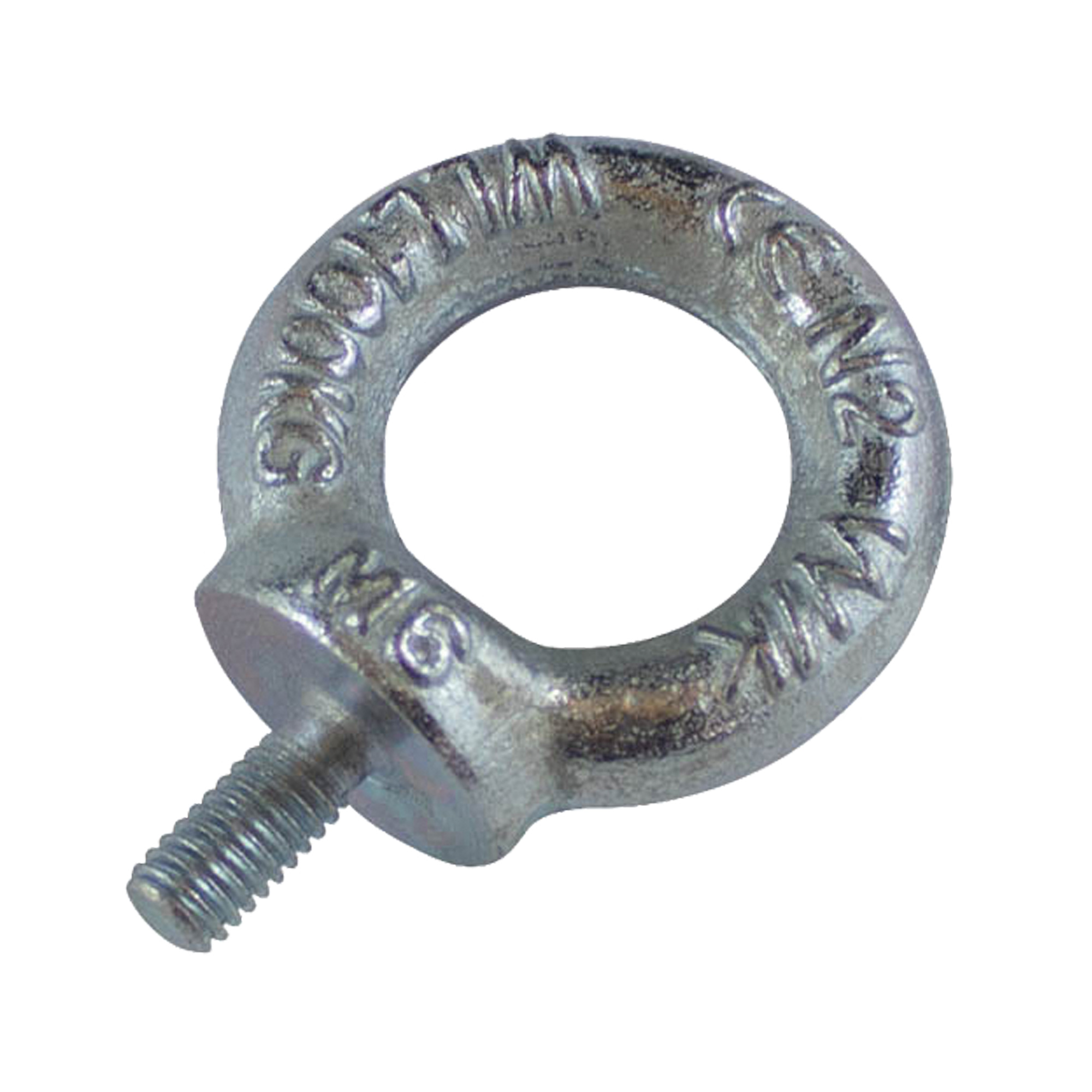 Boulons à œil matricés, 1/8" dia, 1/2" lo, Fini naturel sans enduit, 154 lb (70 kg) capacité