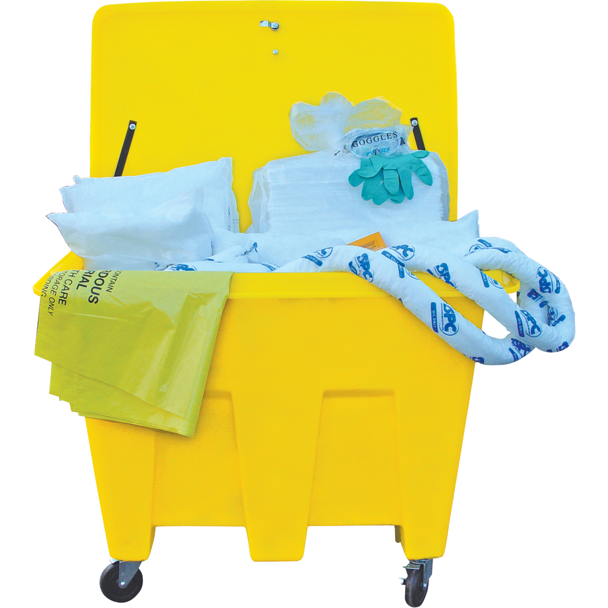 Grand chariot pour déversement, Universel, Bac, Absorbance de 126 gal. US