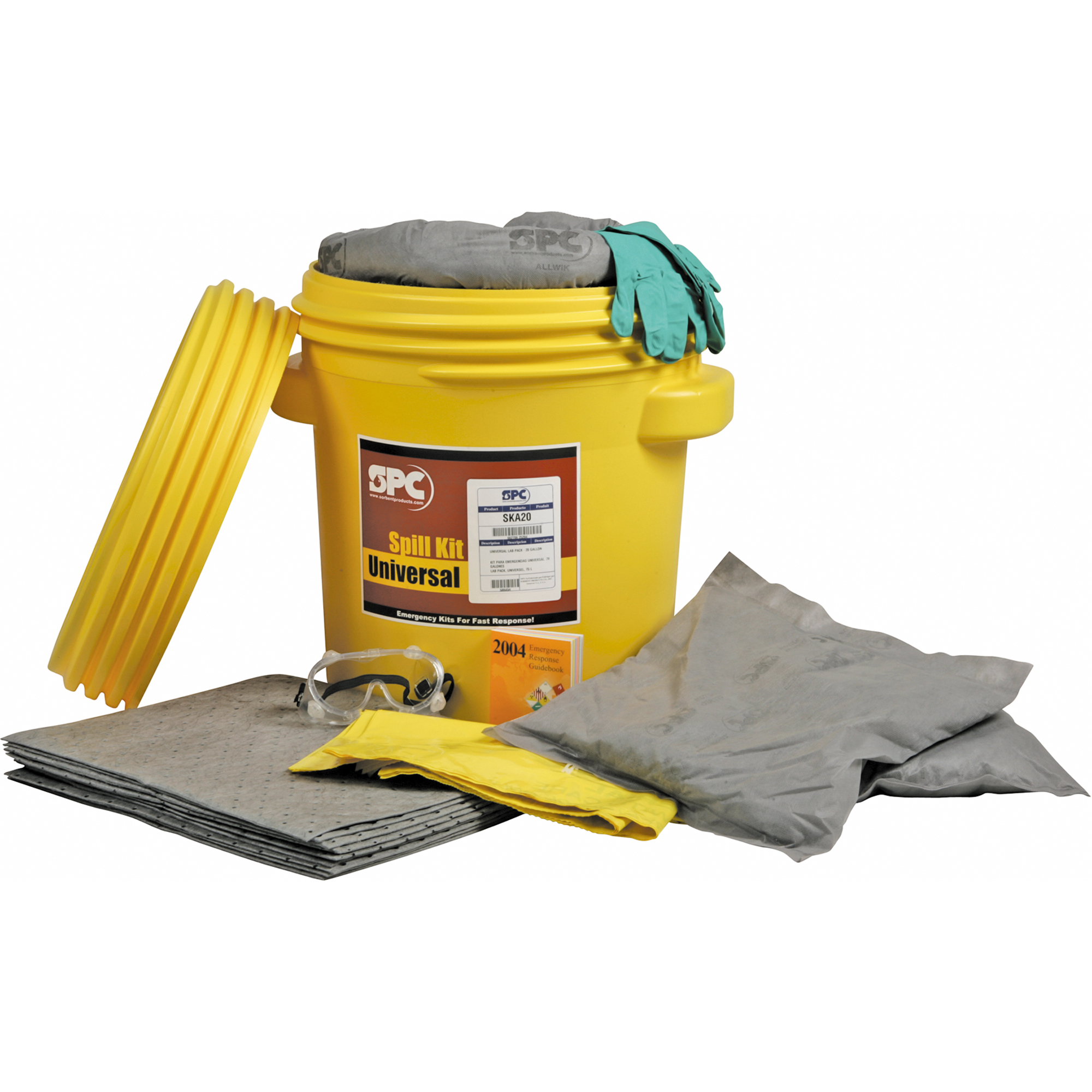 Poubelles de laboratoire, Huile seulement, Sac, Absorbance de 15 gal. US
