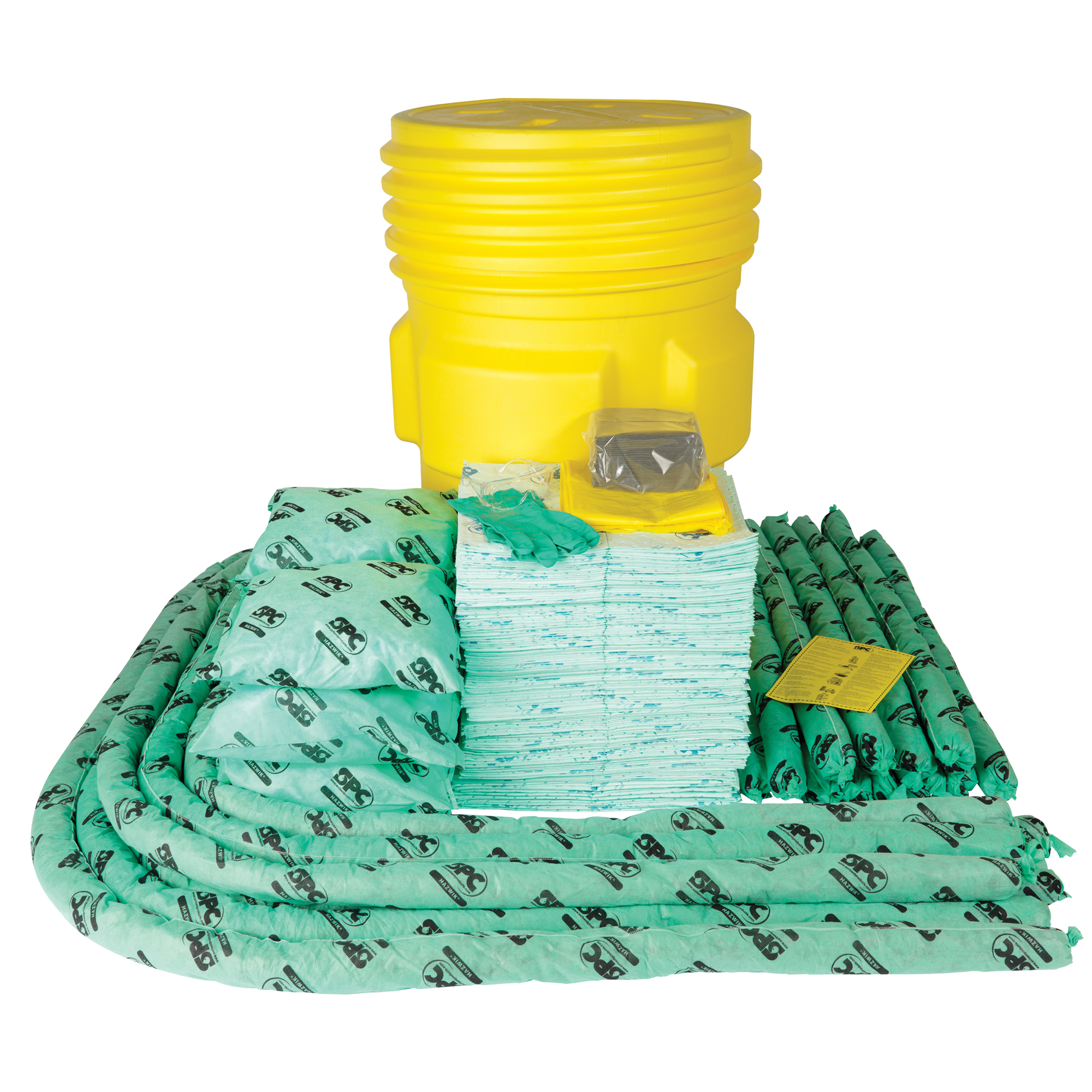 Trousse contre les déversements HazwikMD, Matières dangereuses, Overpack, Absorbance de 75 gal. US